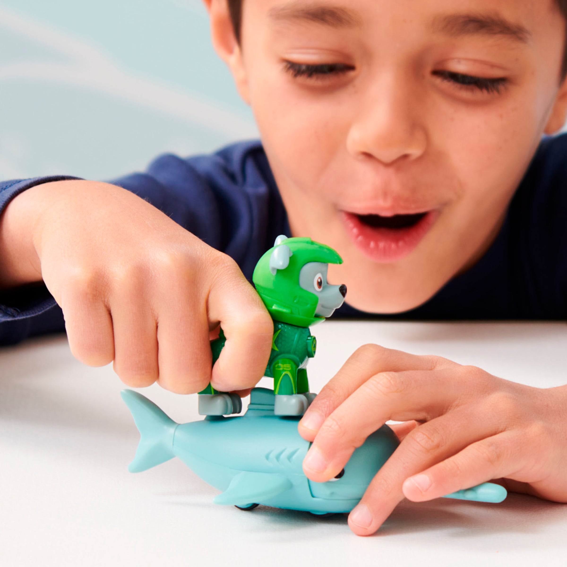 Spin Master Spielfigur »Paw Patrol - Aqua Pups - Hero Pups Solid Rocky«, (Set)