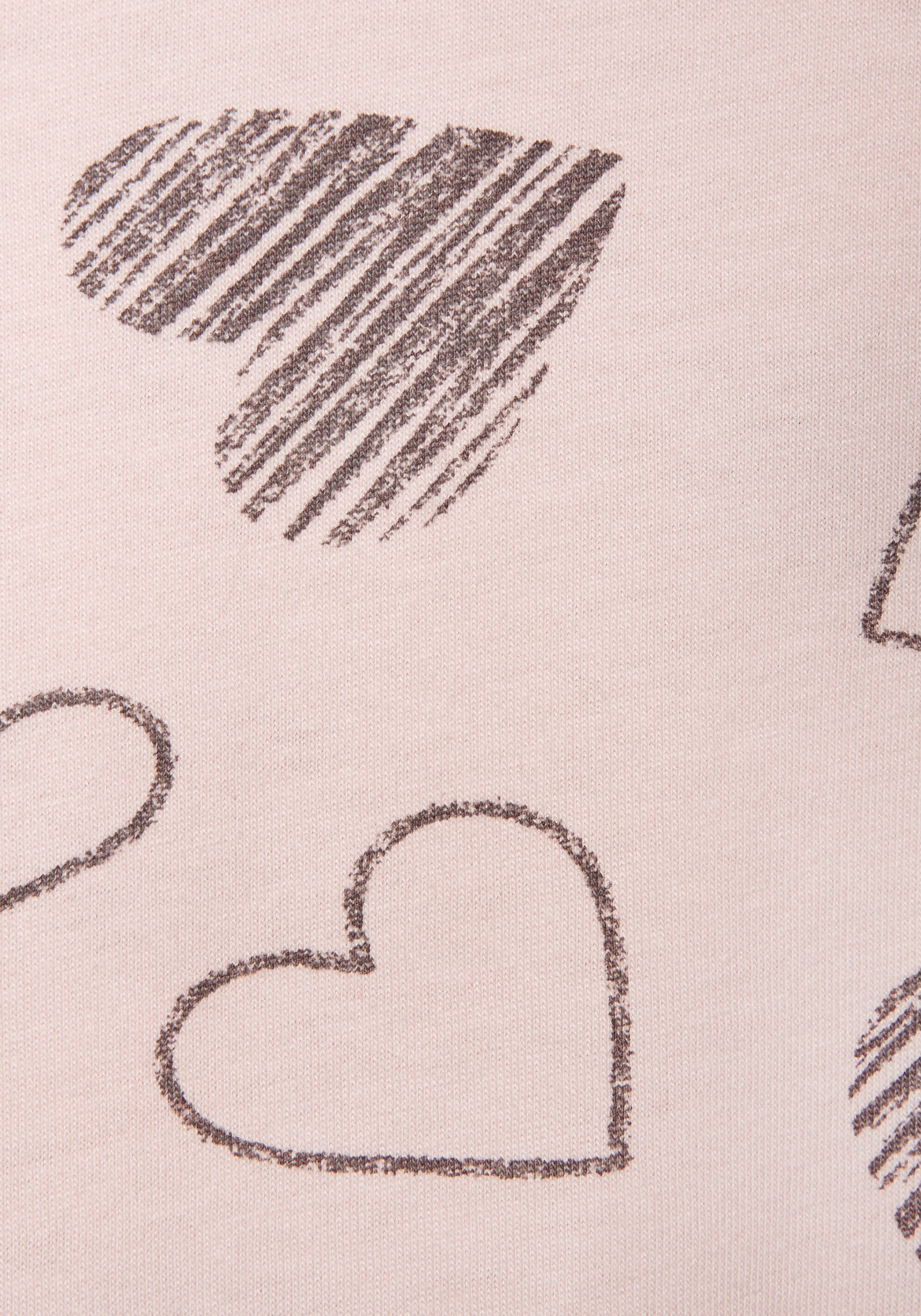 Vivance Dreams Nachthemd, (2 Stück), mit süßem Herzprint