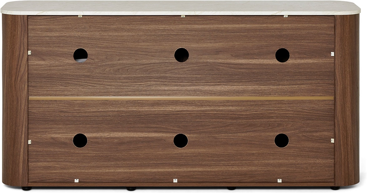 Jahnke Sideboard »TRESOR SB 150« Sideboard, Marmor Look, grifflose Optik, 3 Türen, Breite:150 cm