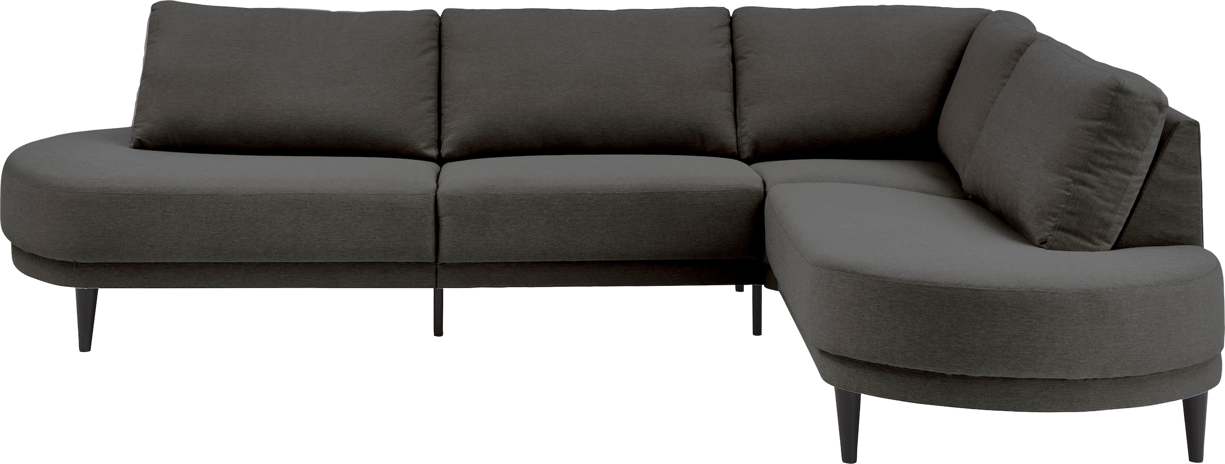 ATLANTIC home collection Ecksofa Ronny L-Form, mit Wellenunterfederung, rec günstig online kaufen