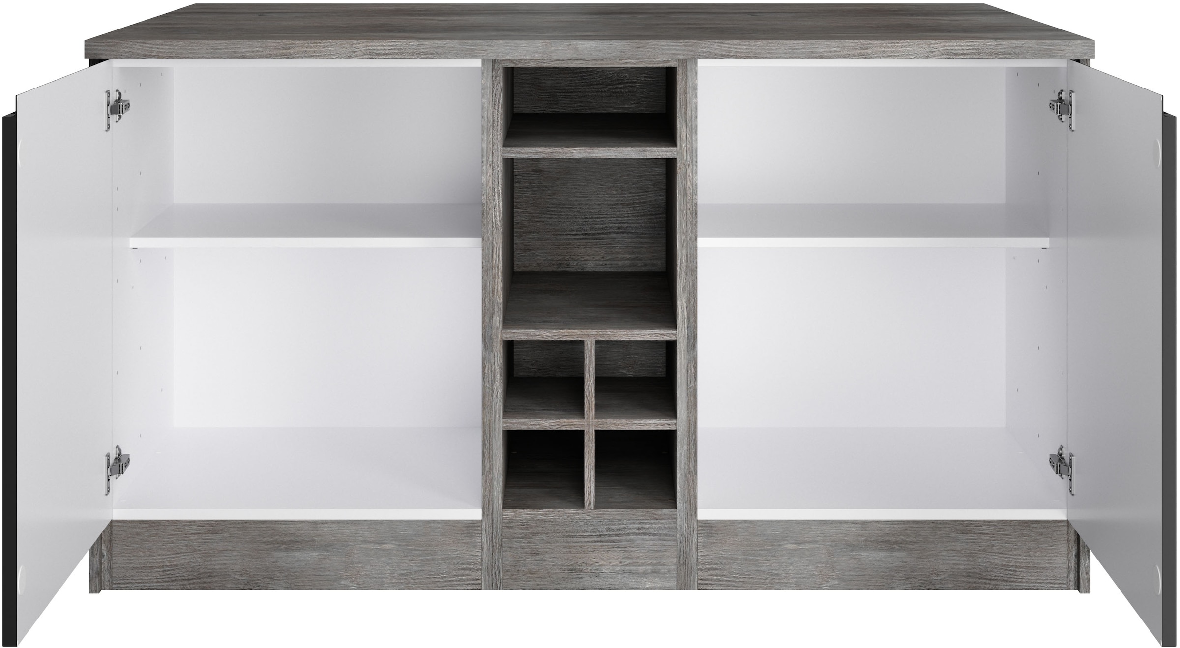 HELD MÖBEL Kücheninsel »Virginia«, Breite 153 cm, MDF-Fronten, Flaschenregal