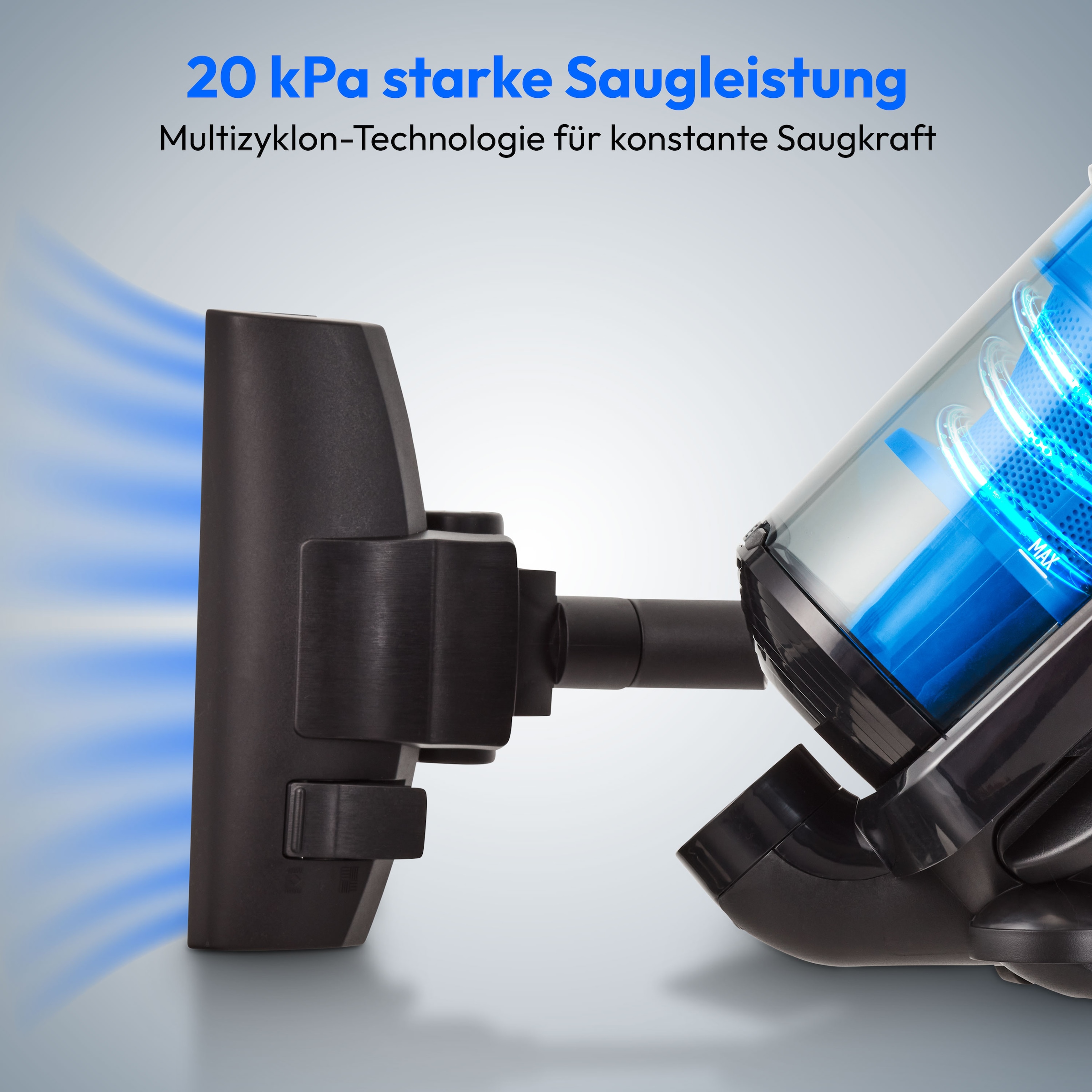 Medion® Bodenstaubsauger »P4000 (MD 11906), 8.000 Pa Saugleistung, 4,3L, Multizyklon-Technologie«, 900 W, beutellos, 11 Meter Kabellänge, HEPA 13 Filter, 75 dB, integriertes Zubehör