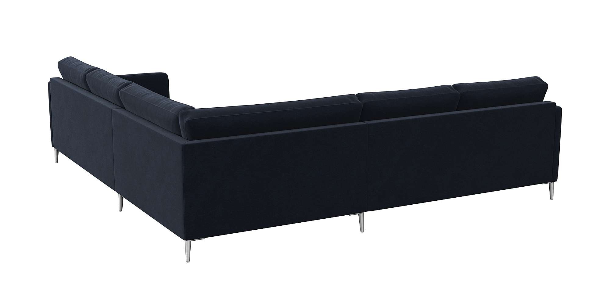FLEXLUX Ecksofa »Fiore, gleichschenklig, bequem durch hochwertigem Sitzaufbau«, schmale Armlehnen, super Sitzkomfort durch Kaltschaum, Füße Alu