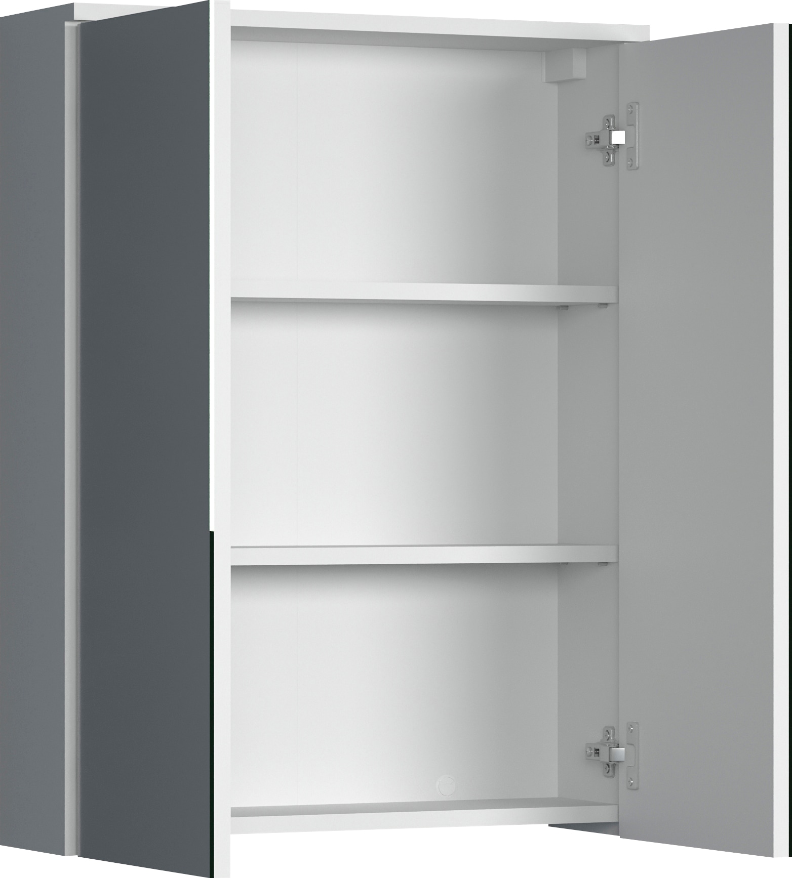 welltime Spiegelschrank »Prag«, (1 St.), Spiegelschrank mit 2 Spiegeltüren - (B/T/H) 60/18/78 cm