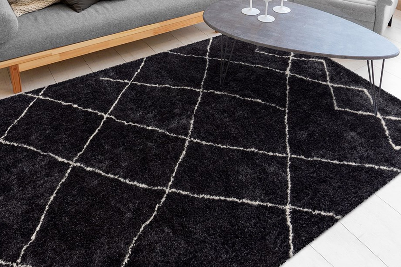my home Hochflor-Teppich »Amanda«, rechteckig, 27 mm Höhe, Wohnzimmer