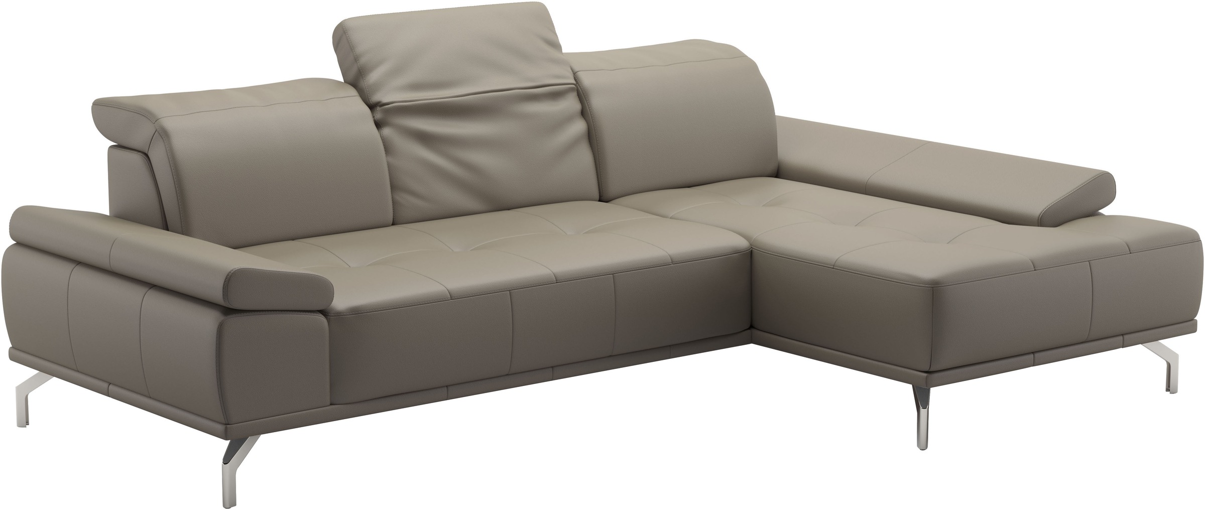 Places of Style Ecksofa »Caluna«, Inkl.Sitztiefenverstellung, wahlweise mit Kopf- und Armteilverstellung