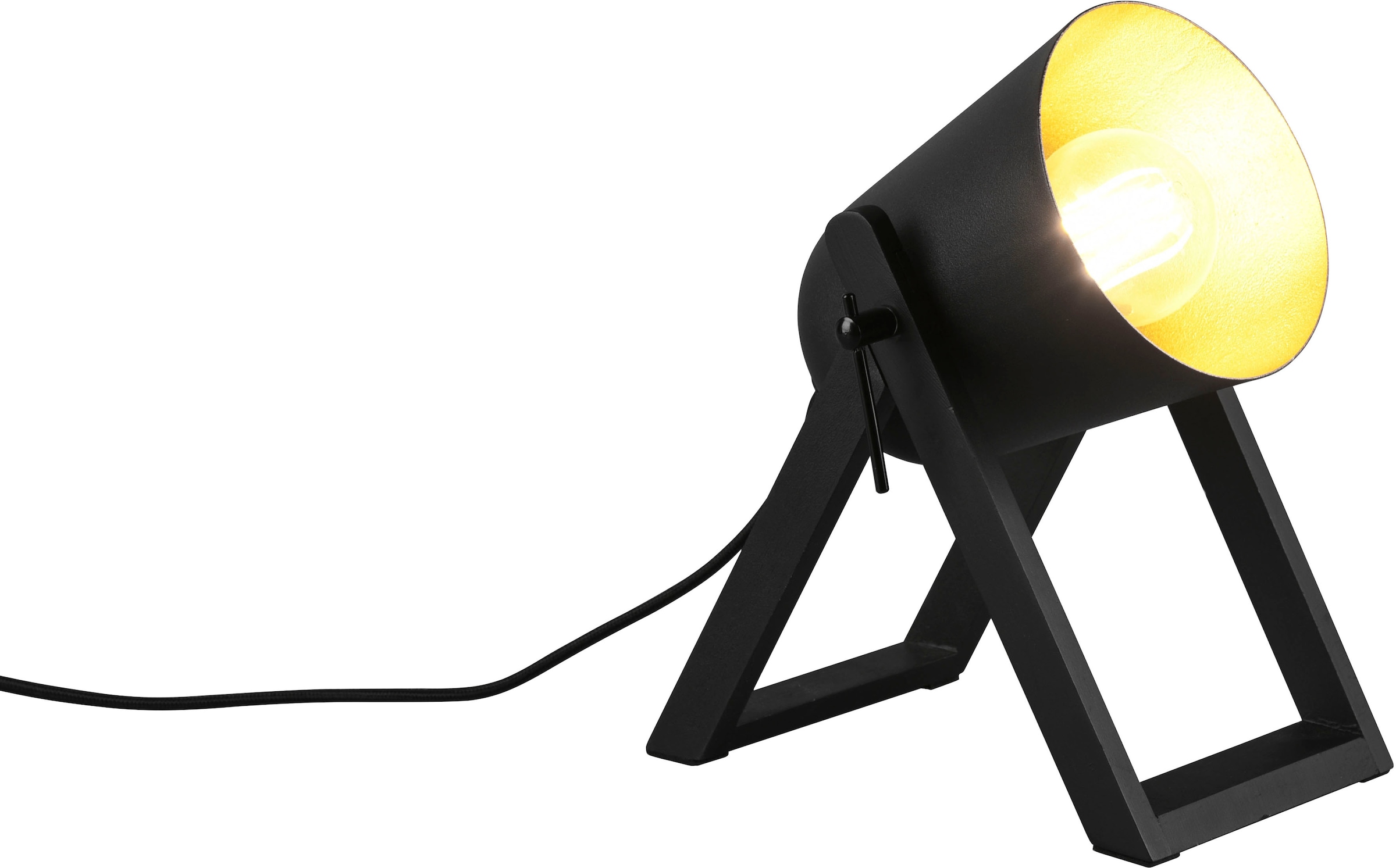 TRIO Leuchten Metallschirm, 1xE27 Schreibtischlampe Winkel online verstellbar flammig-flammig, bestellen 1 exkl Holz-Tischleuchte 25W max »Marc«