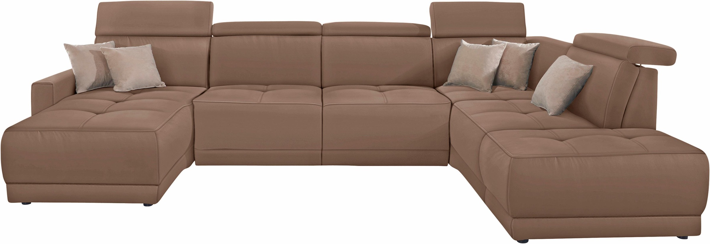 DOMO collection Wohnlandschaft »Ava moderne Sitzheftung mit toller Doppelna günstig online kaufen