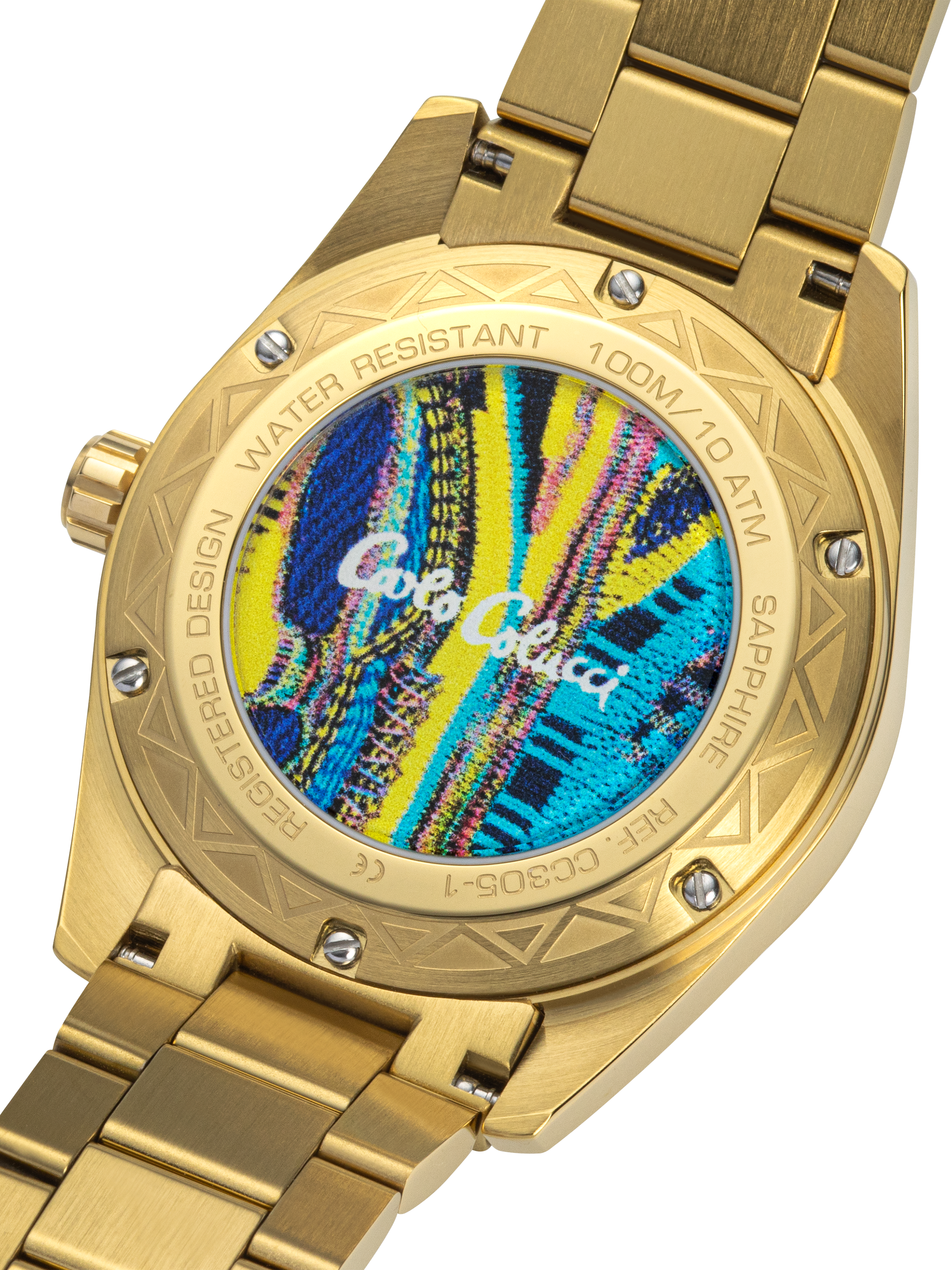 CARLO COLUCCI Quarzuhr Armbanduhr, Herrenuhr, Edelstahlarmband, analog