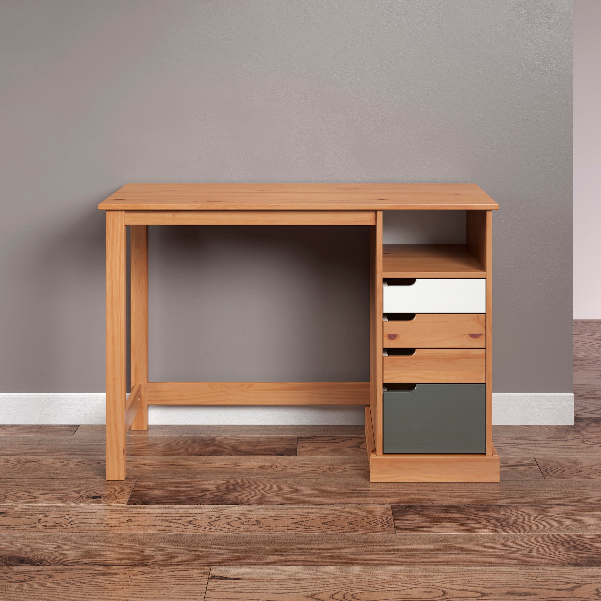 INTER-FURN Schreibtisch »Mestre«, praktisch und aus massivem Kiefernholz
