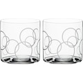 SPIEGELAU Tumbler-Glas »Circles«, (Set, 2 tlg.), Dekor graviert, 330 ml, 2-teilig