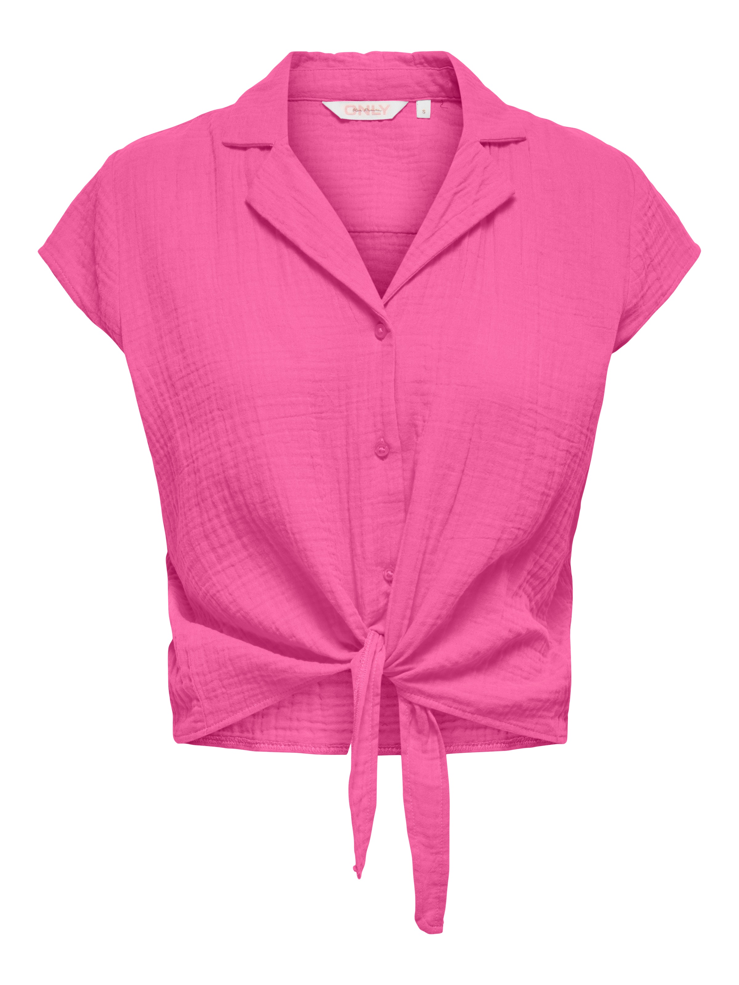 ONLY Kurzarmbluse »ONLTHYRA LIFE CAPSLEEVE SHIRT WVN« Baumwolle, regular fit