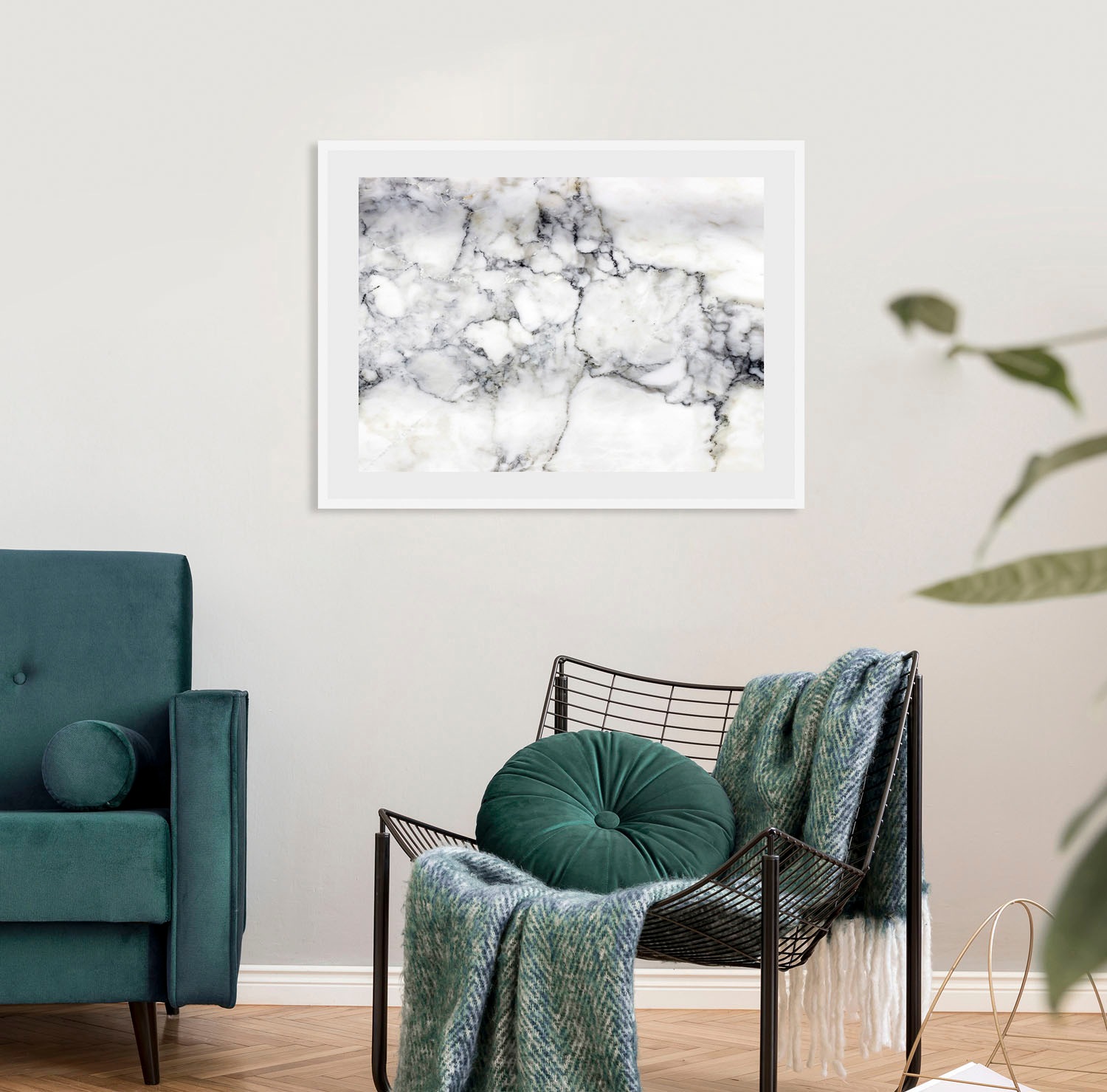 queence Bild »Grauer Marmor«, Abstrakt-Marmor, (1 St.), HD Premium Poster-D günstig online kaufen