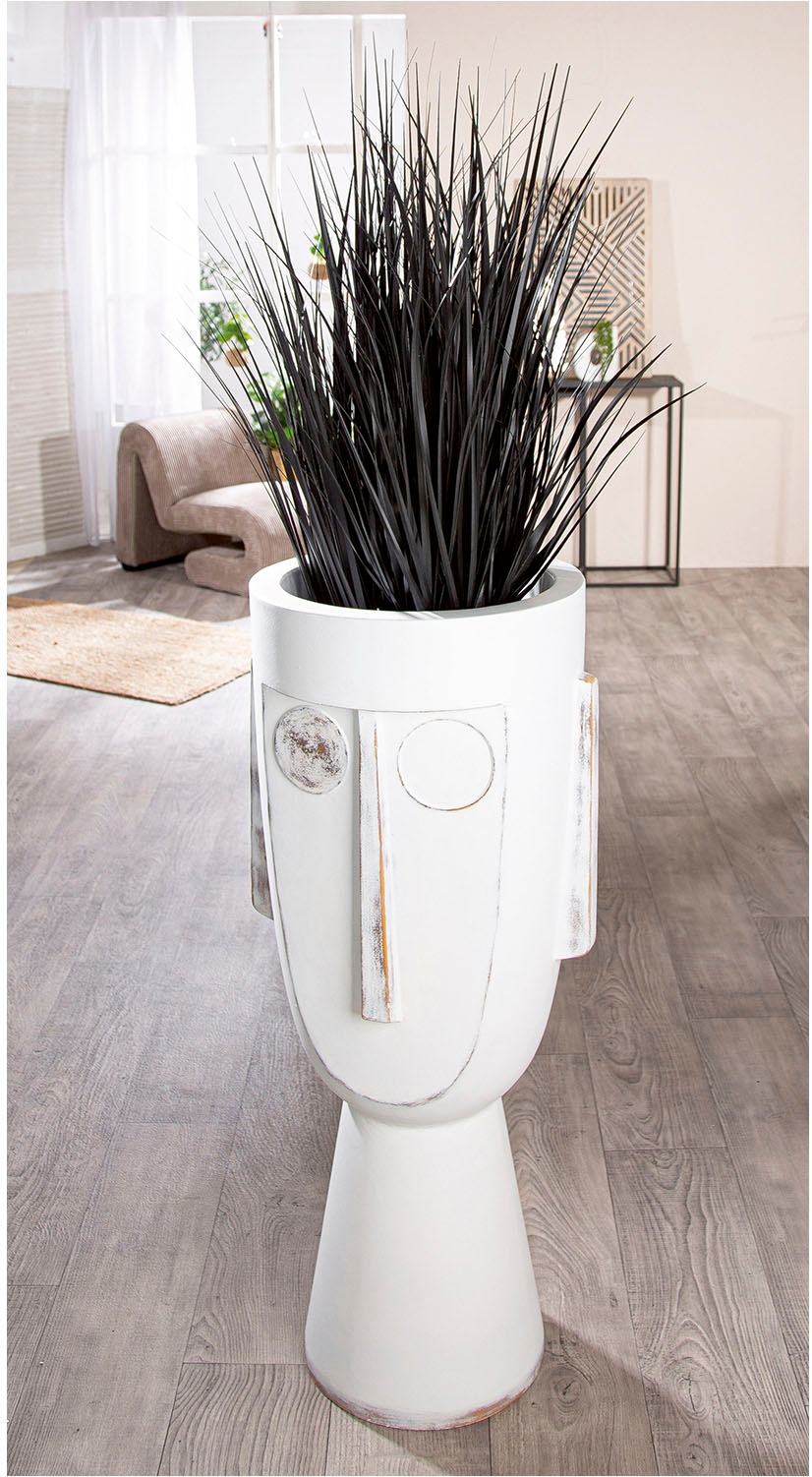 GILDE Pflanzkübel »Übertopf XXL Gesicht "Face" weiß H. 106 cm« günstig online kaufen