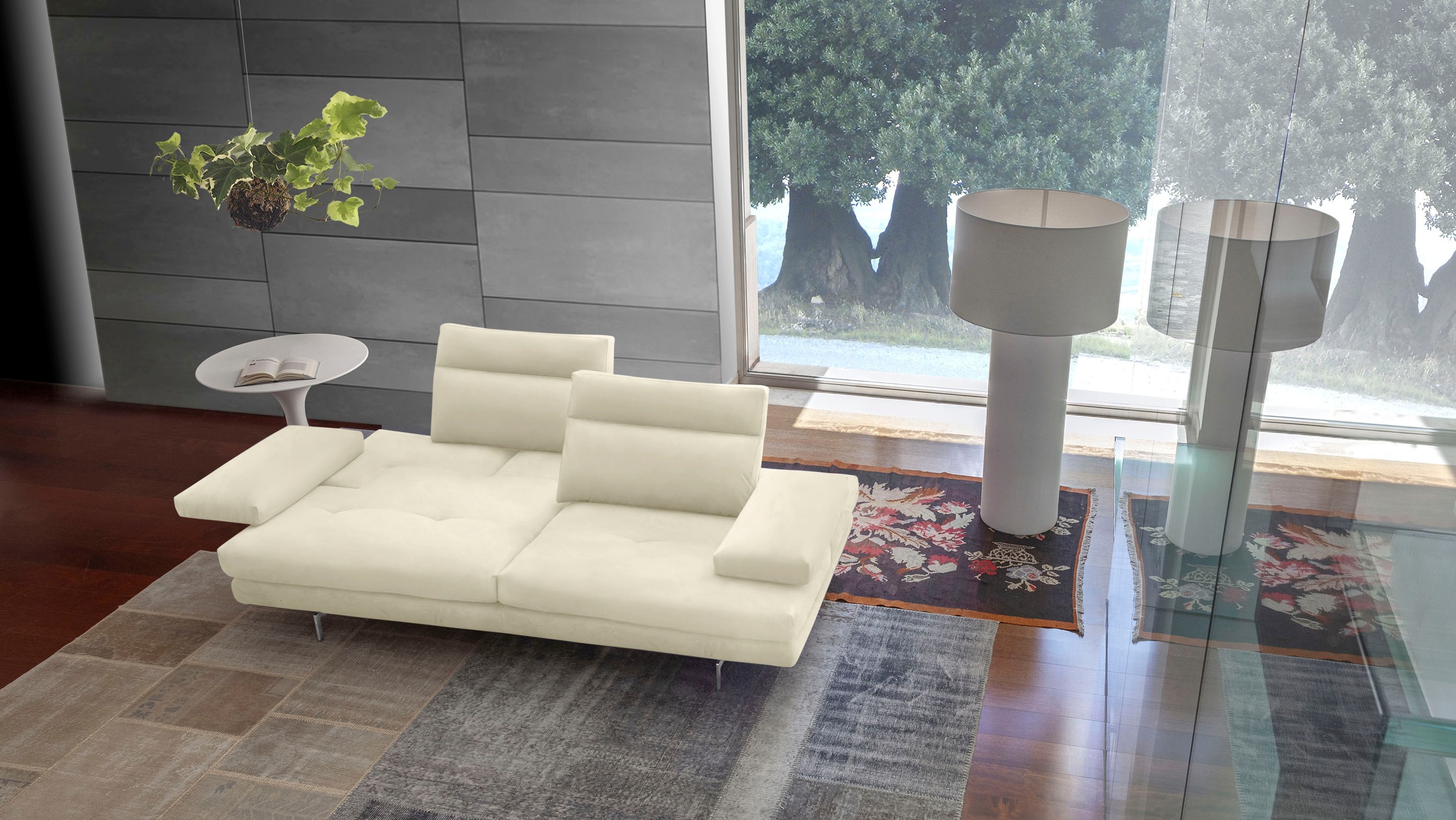 CALIA ITALIA 3,5-Sitzer "Toby Wing, 228 cm breit, Designsofa mit erstklassi günstig online kaufen