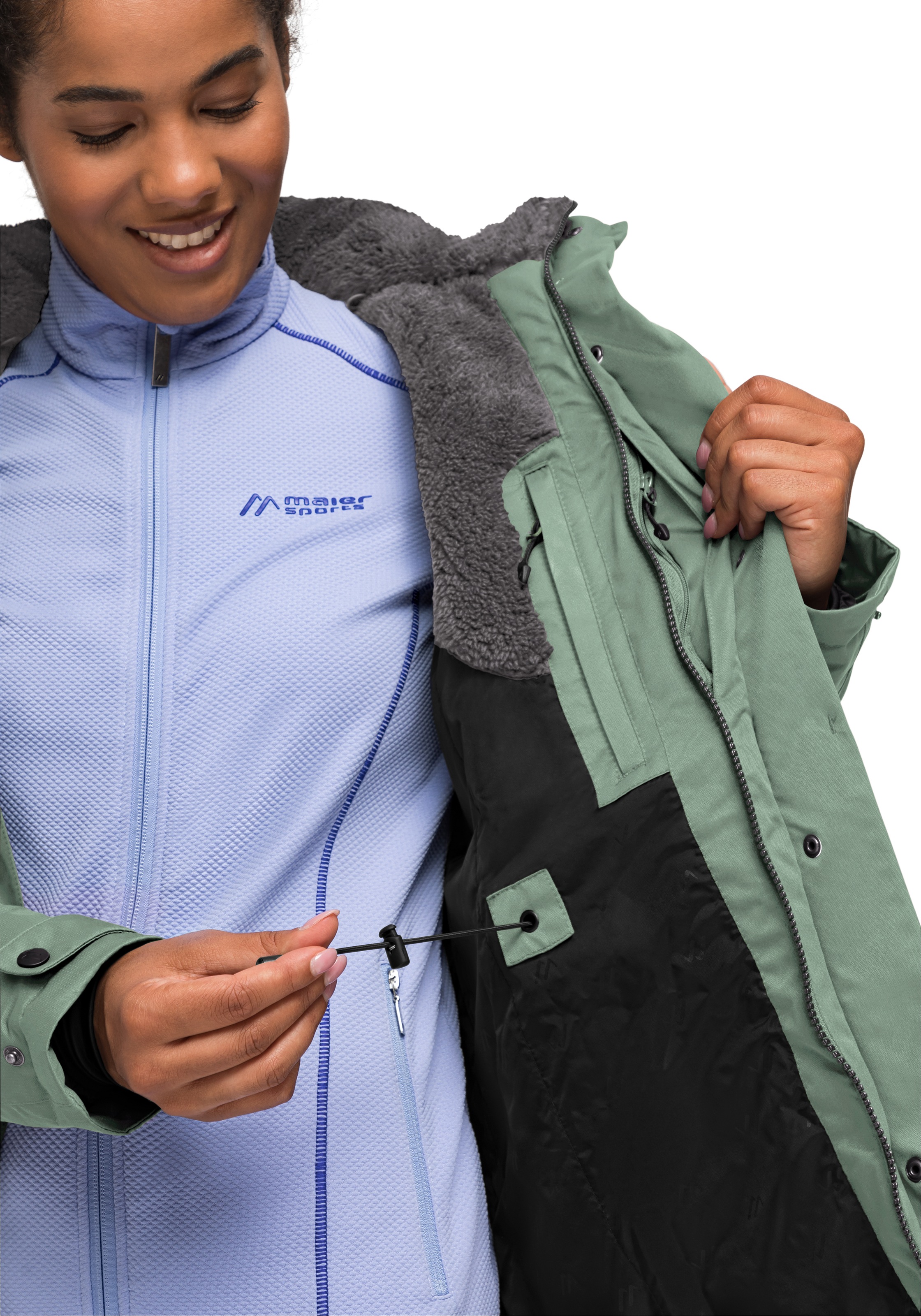Maier Sports Funktionsjacke »Lisa 2.1«, Damen Mantel, atmungsaktiver Wintermantel, 2 RV-Taschen, Regular Fit