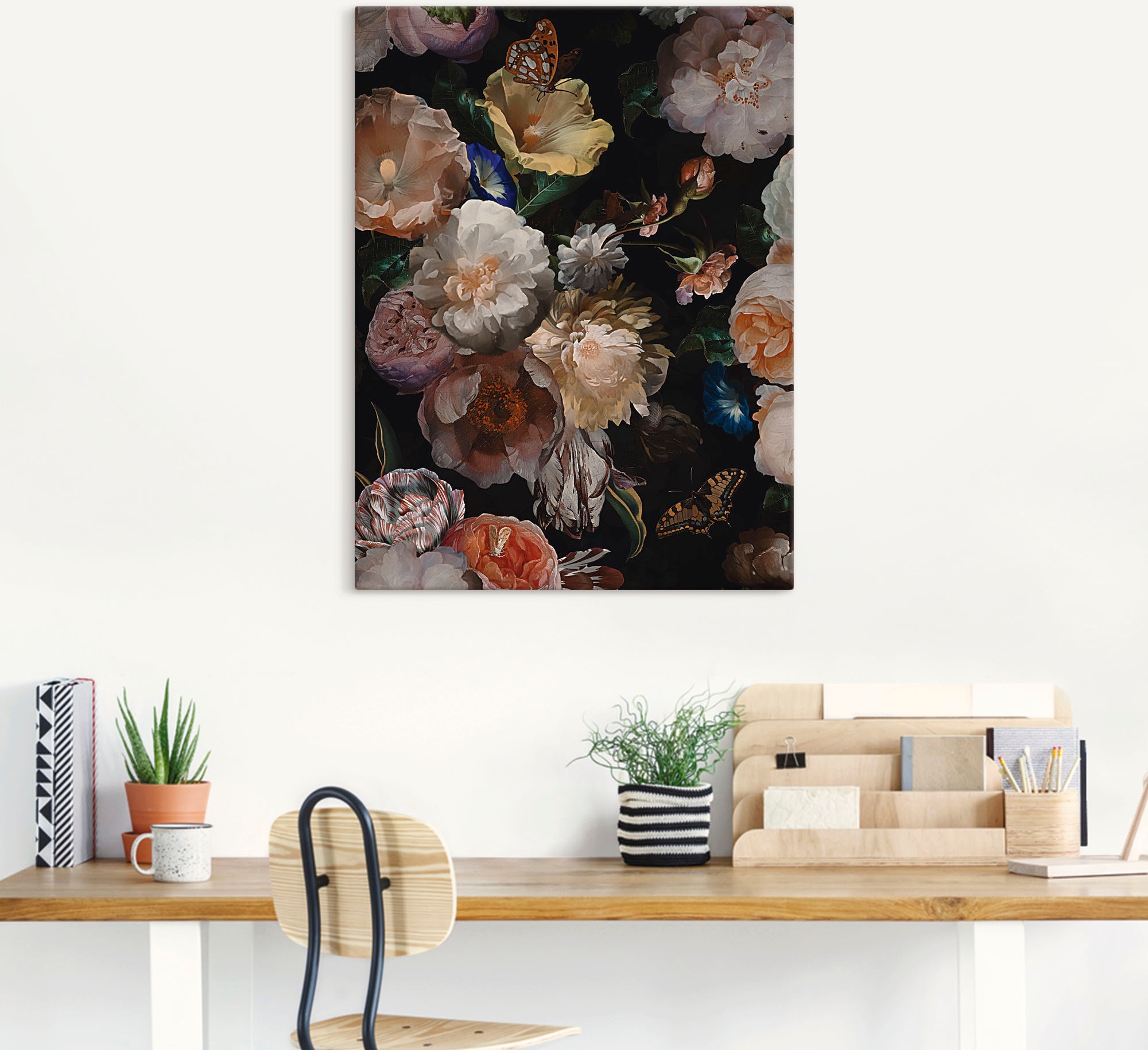 Artland Wandbild »Antike Holländische Blumen«, Blumenbilder, (1 St.), als Alubild, Outdoorbild, Leinwandbild, Poster, Wandaufkleber