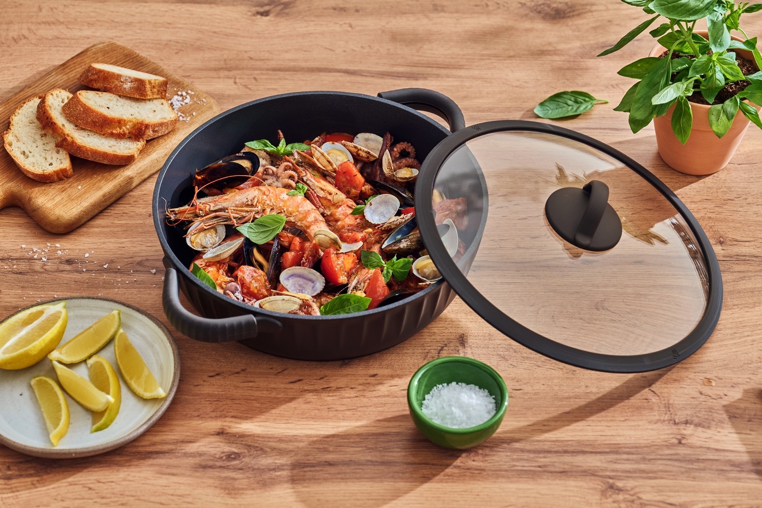 RESTO Kitchenware Bräter »Ascella, Schmortopf antihaftbeschichtet und spülm günstig online kaufen