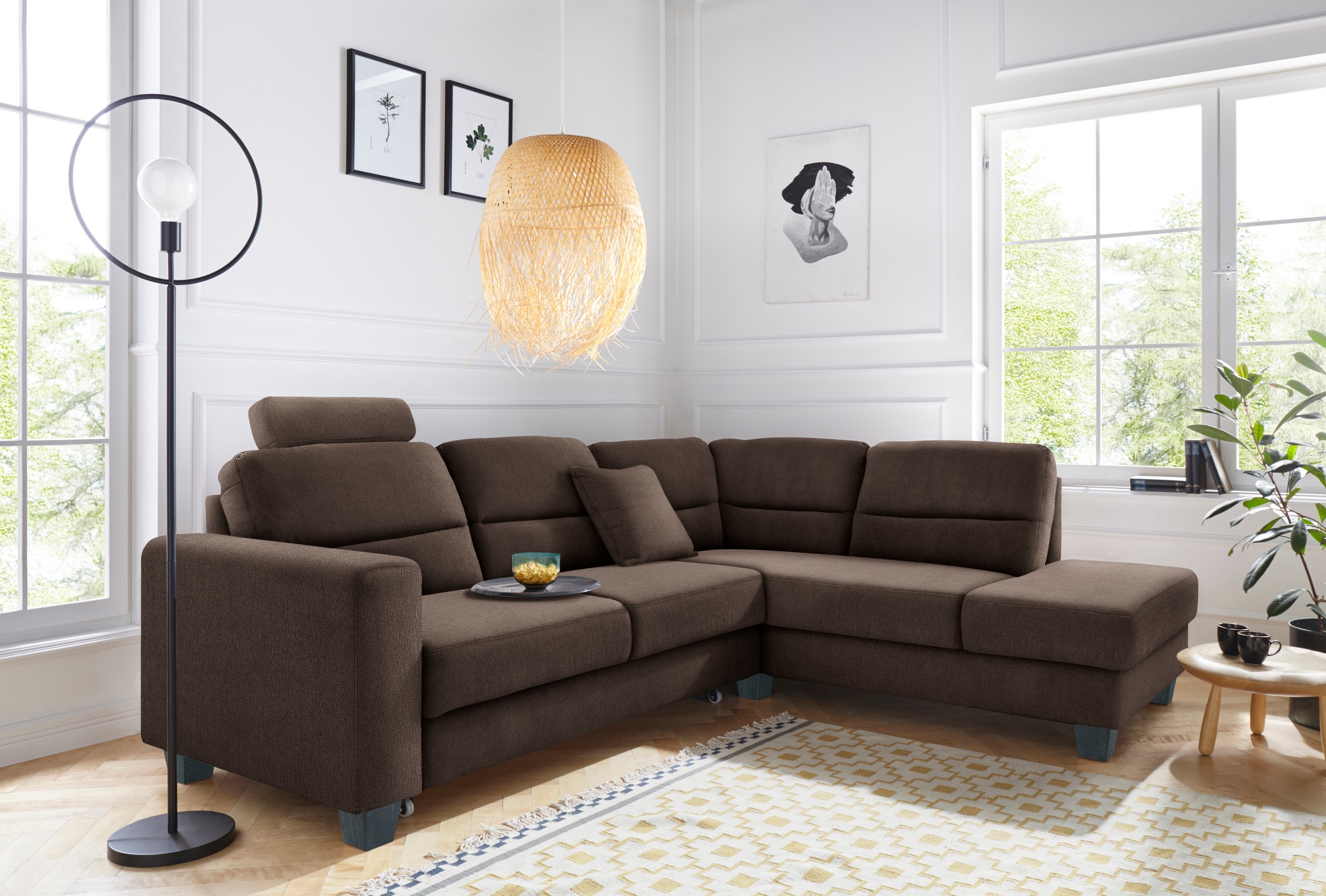 TRENDMANUFAKTUR Ecksofa »Chamber, zeitlos & elegant, bequem, L-Form«, inklu günstig online kaufen