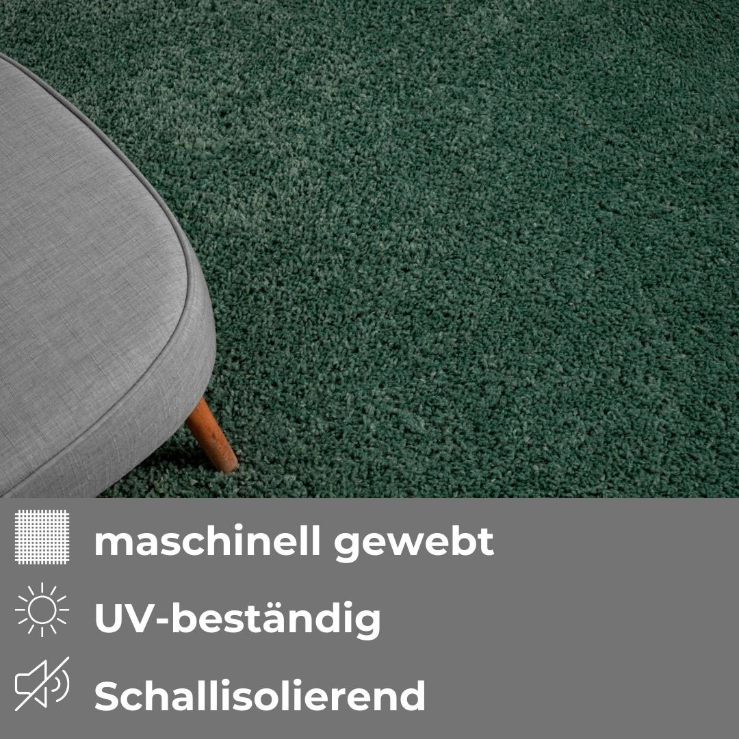 my home Hochflor-Teppich »Banji«, rechteckig, 37 mm Höhe, Uni Farben, weich und flauschig, auch als Läufer & in rund erhältlich