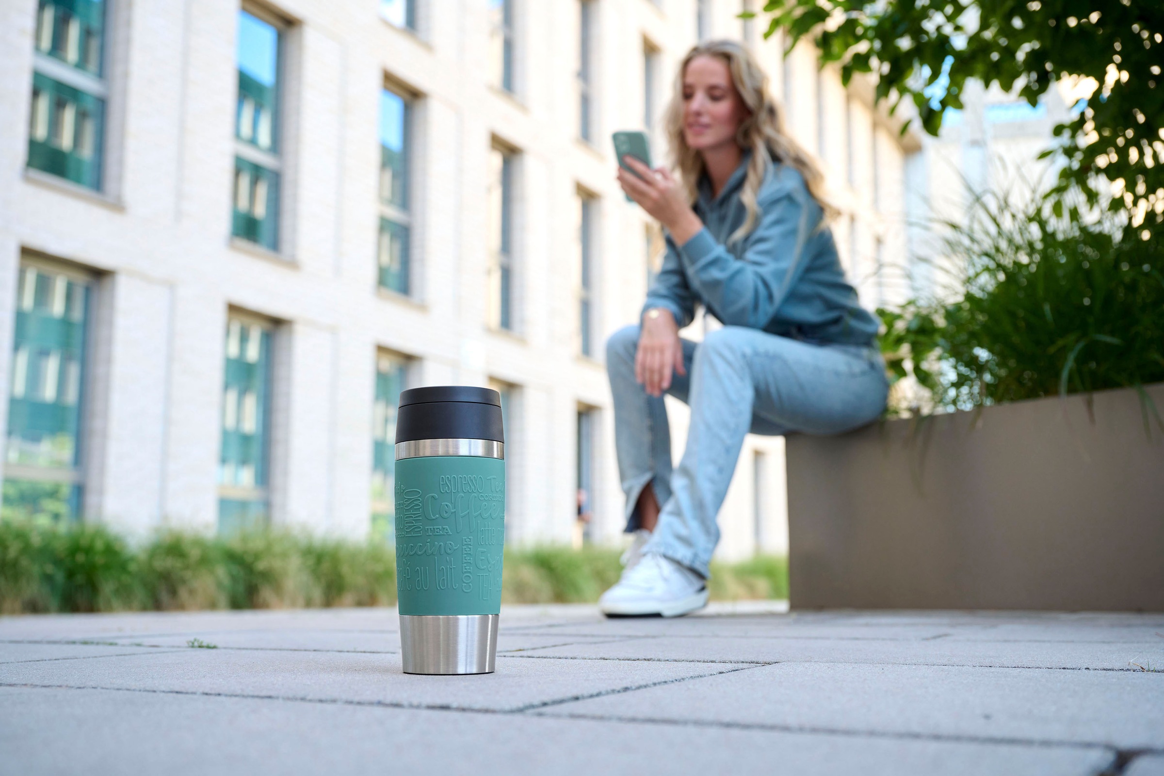 Emsa Thermobecher »Travel Mug Classic, mit 360°-Trinköffnung«, 4h heiß, 8h kalt - 360 ml / 6h heiß, 12h kalt - 500 ml, 100% dicht