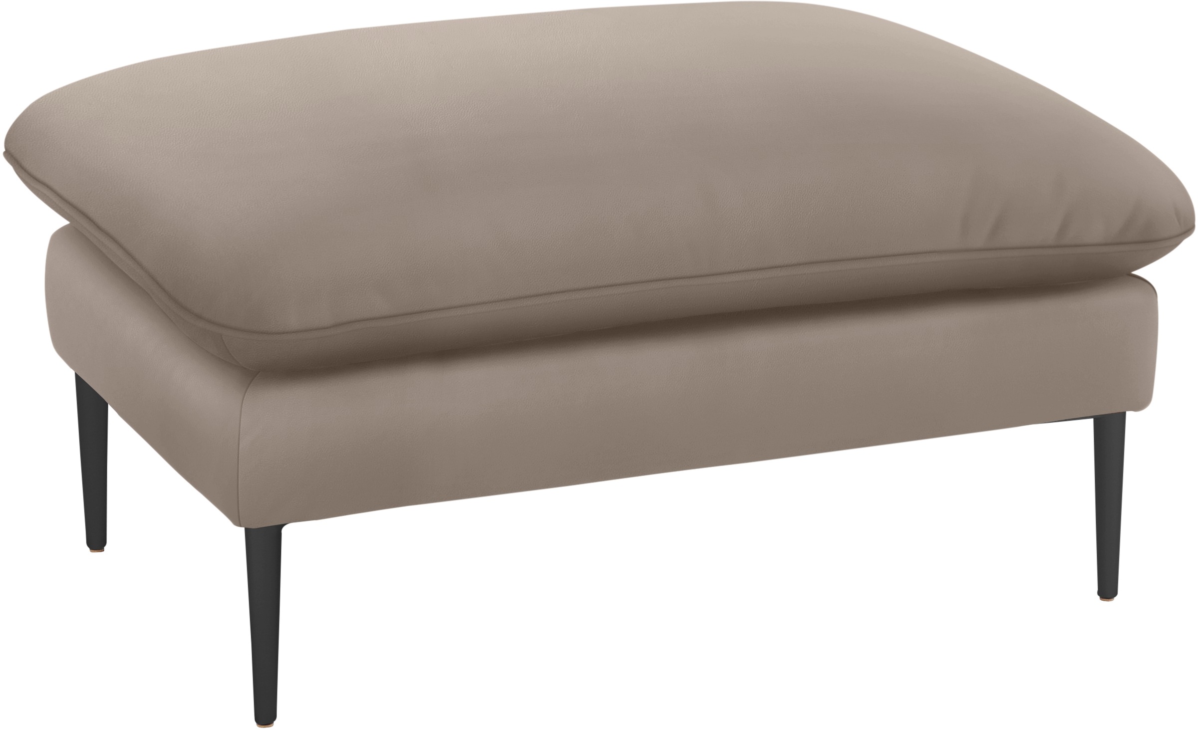 W.SCHILLIG Hocker »enjoy&MORE«, Füße schwarz pulverbeschichtet, Breite 106 cm