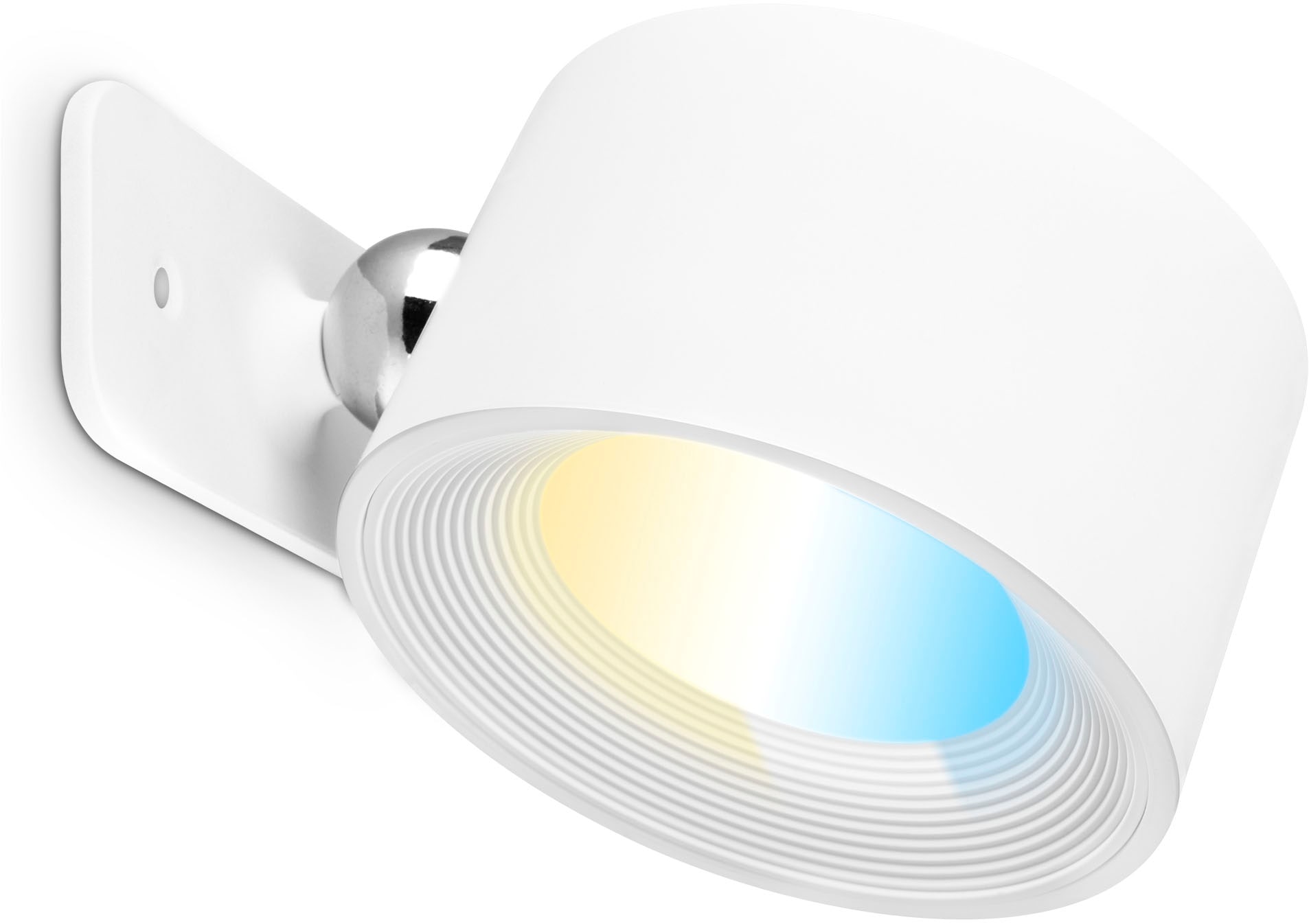 B.K.Licht LED Wandleuchte »BKL1596 Magnetische Akku Wandlampe, 3-Stufen Dimmer, mit USB-C«, 1 flammig, Leuchtmittel LED-Modul | LED fest integriert, CCT-Funktion, 150Lm, 2W, 14h Leuchtdauer, 4,5 x 8 x 9,5 cm, Weiß