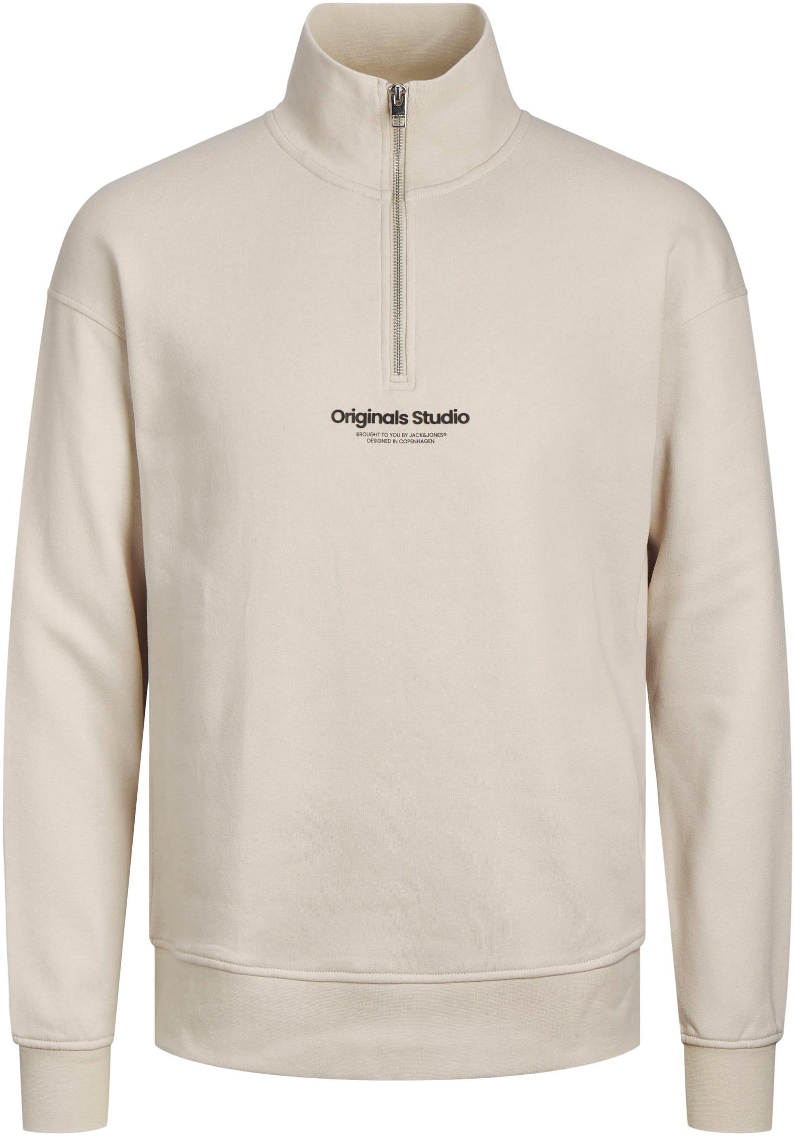 Jack & Jones Sweatshirt »JORVESTERBRO SWEAT QUARTER ZIP HN NOOS«, im Troyer-Look