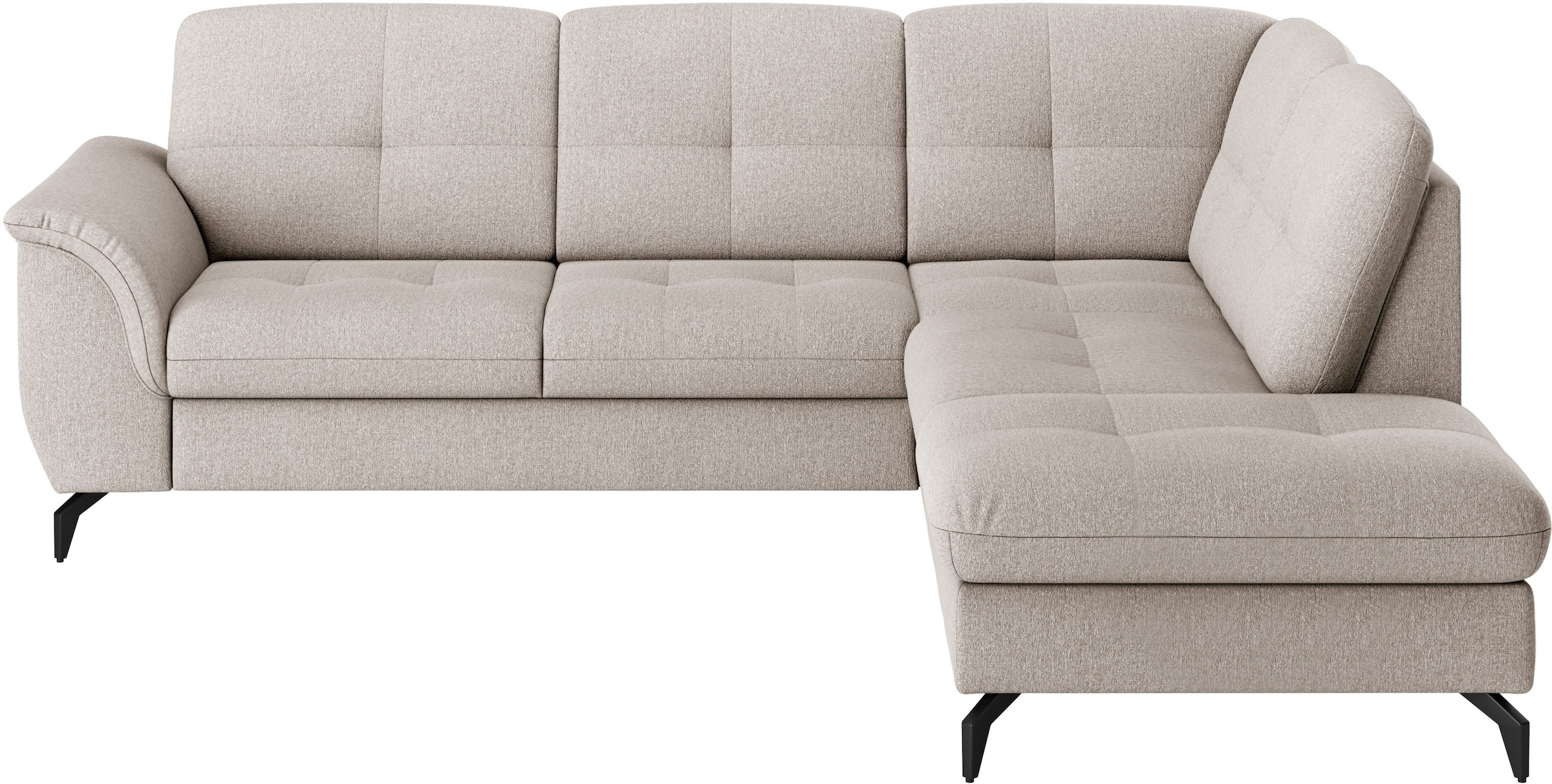 sit&more Ecksofa »Zora L-Form«, wahlweise mit Bettfunktion und Bettkasten