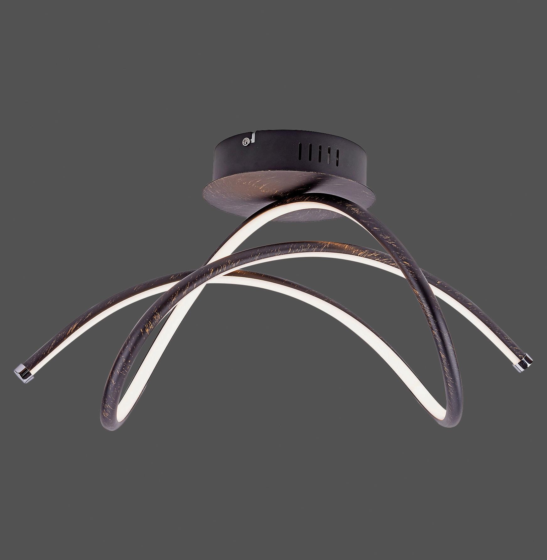 JUST LIGHT LED Deckenleuchte »VIOLETTA«, 1 flammig, Leuchtmittel LED-Board | LED fest integriert, inklusive festverbaute LED, aus Eisen gefertigte Deckenlampe
