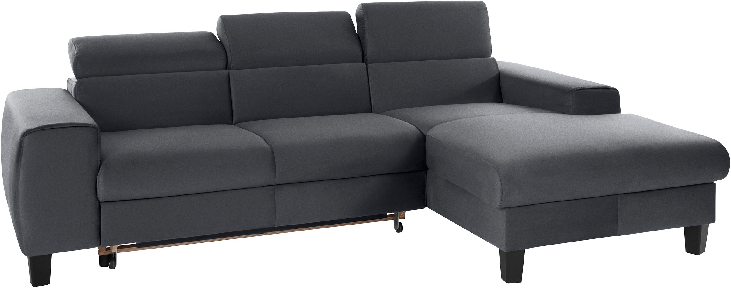 COTTA Ecksofa »Morven L-Form mit Kopfteilverstellung«, wahlweise mit Bettfunktion, Bettkasten & Wireless-Charger