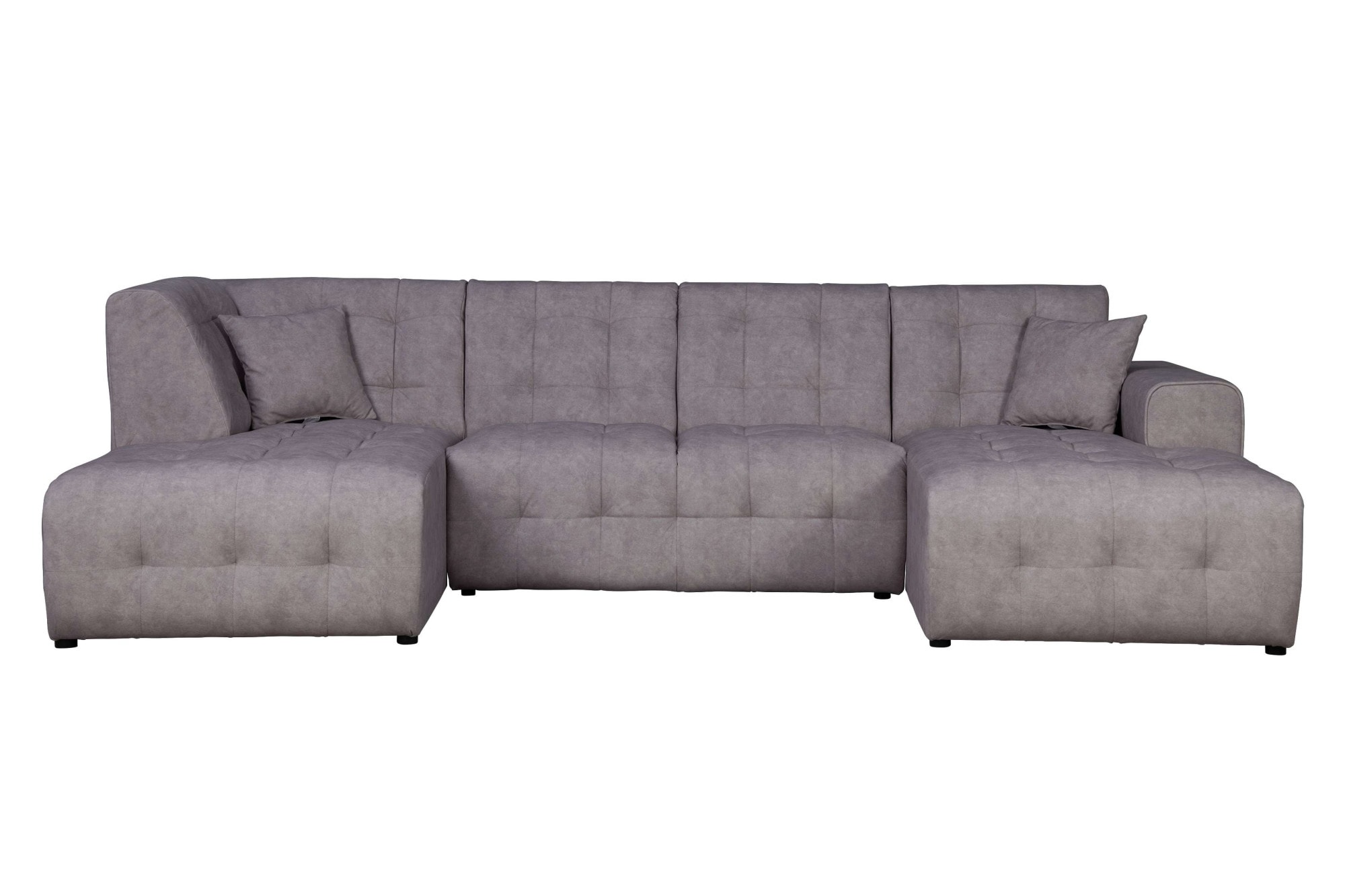 Home affaire Wohnlandschaft »Nosia U-Form«, incl. 2 Zierkissen, mit feiner Steppung