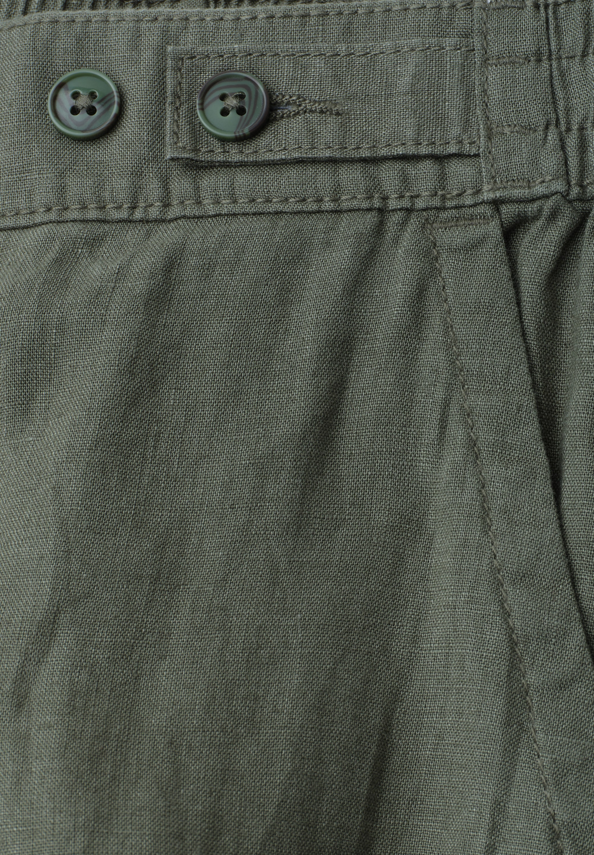 STREET ONE Stoffhose  im Loose Fit und aus Leinen