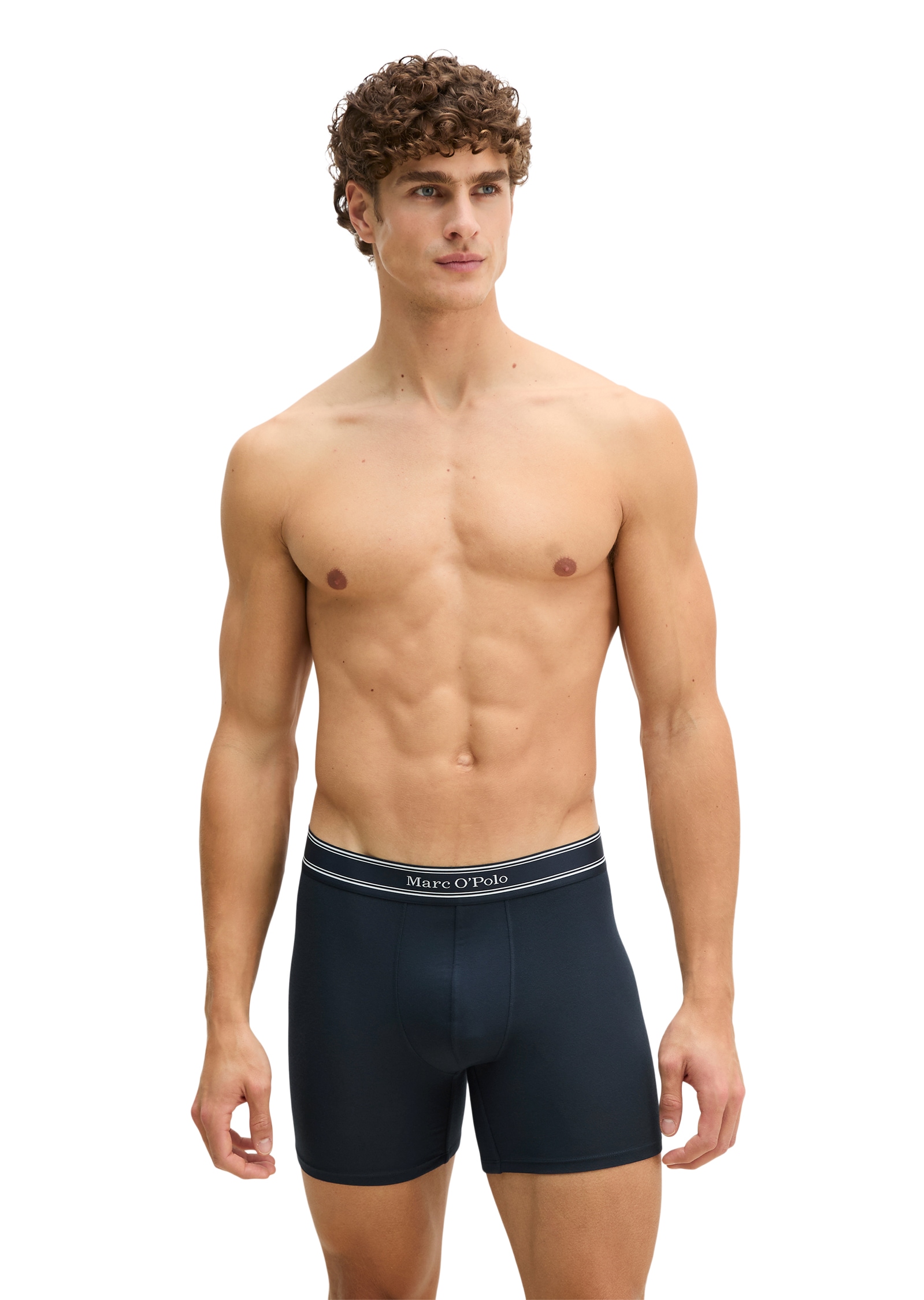 Marc O'Polo Retro Pants »Modal« mit etwas längerem Bein, Logobund, ohne Eingriff