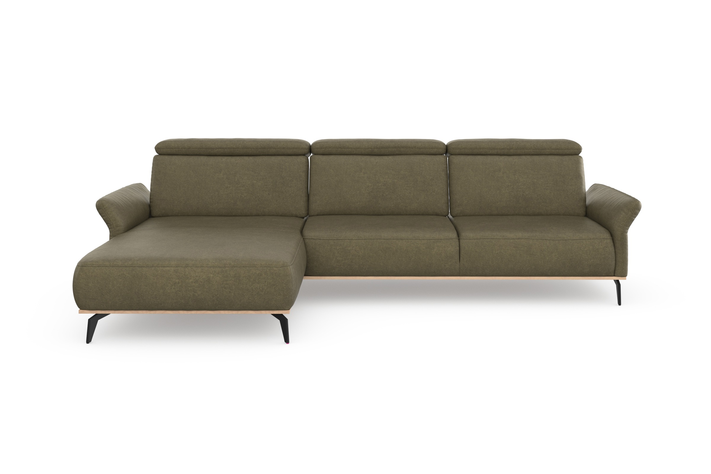 Home affaire Ecksofa »Fjord L-Form« massiv, wahlweise mit Armlehnfunktion, günstig online kaufen