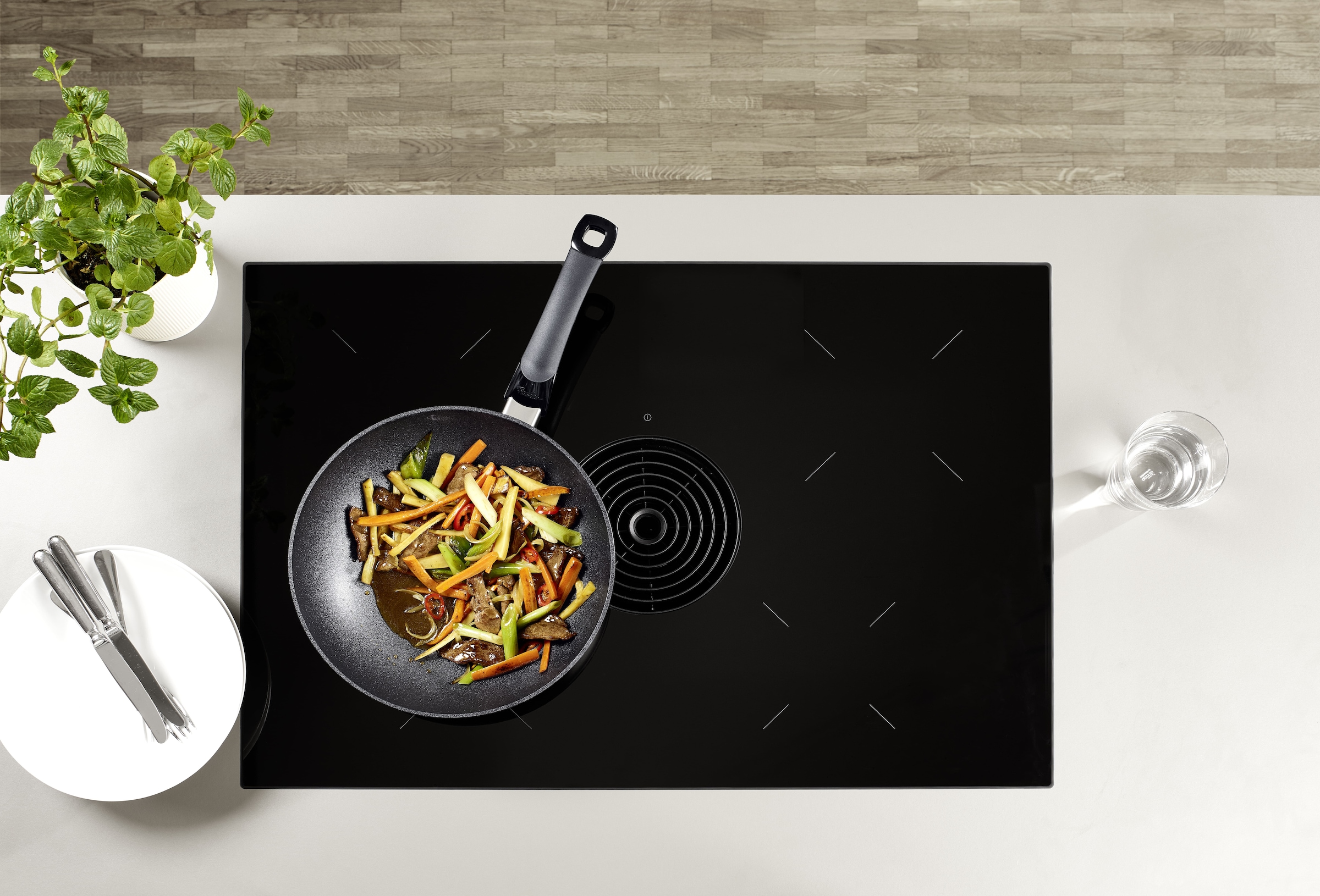 Fissler Wok »Adamant®«, Aluminium, (1 tlg.), kratzfest, Made in Germany