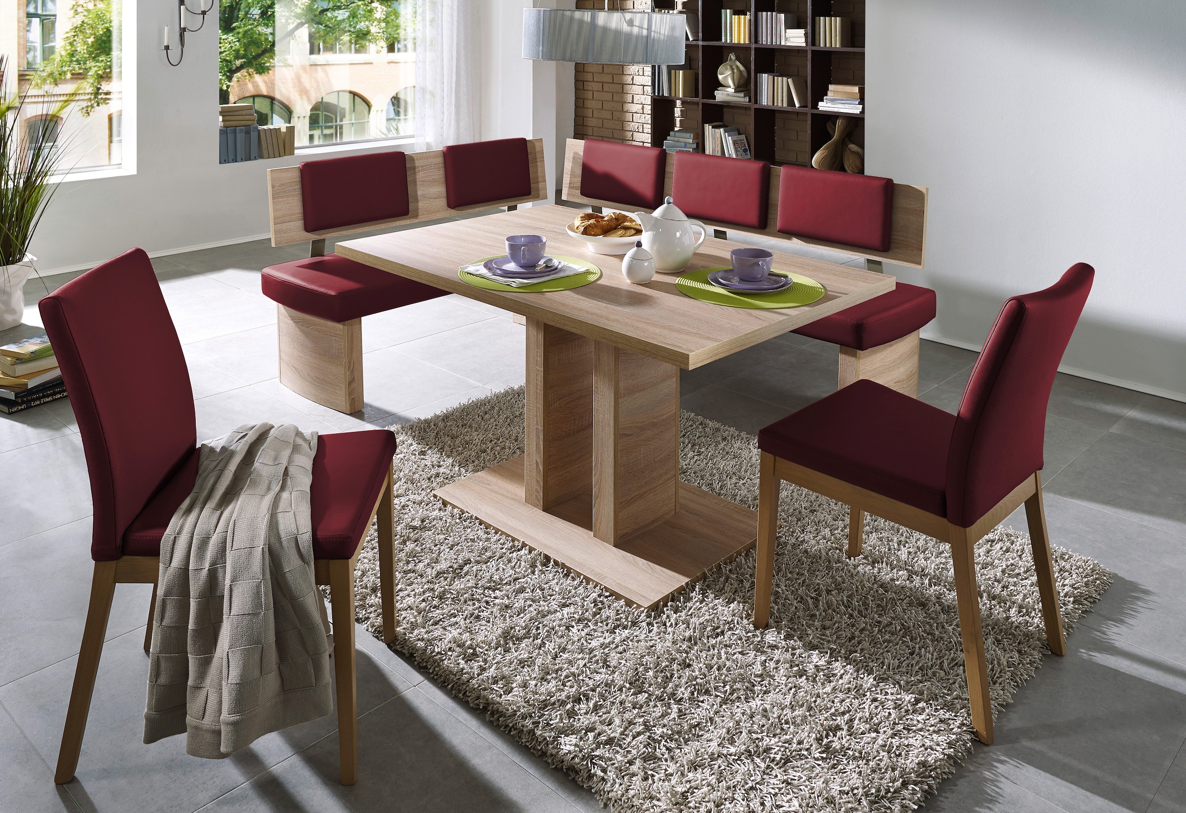7. Bild von SCHÖSSWENDER Säulen-Esstisch »Ulm«, zeitloses Design