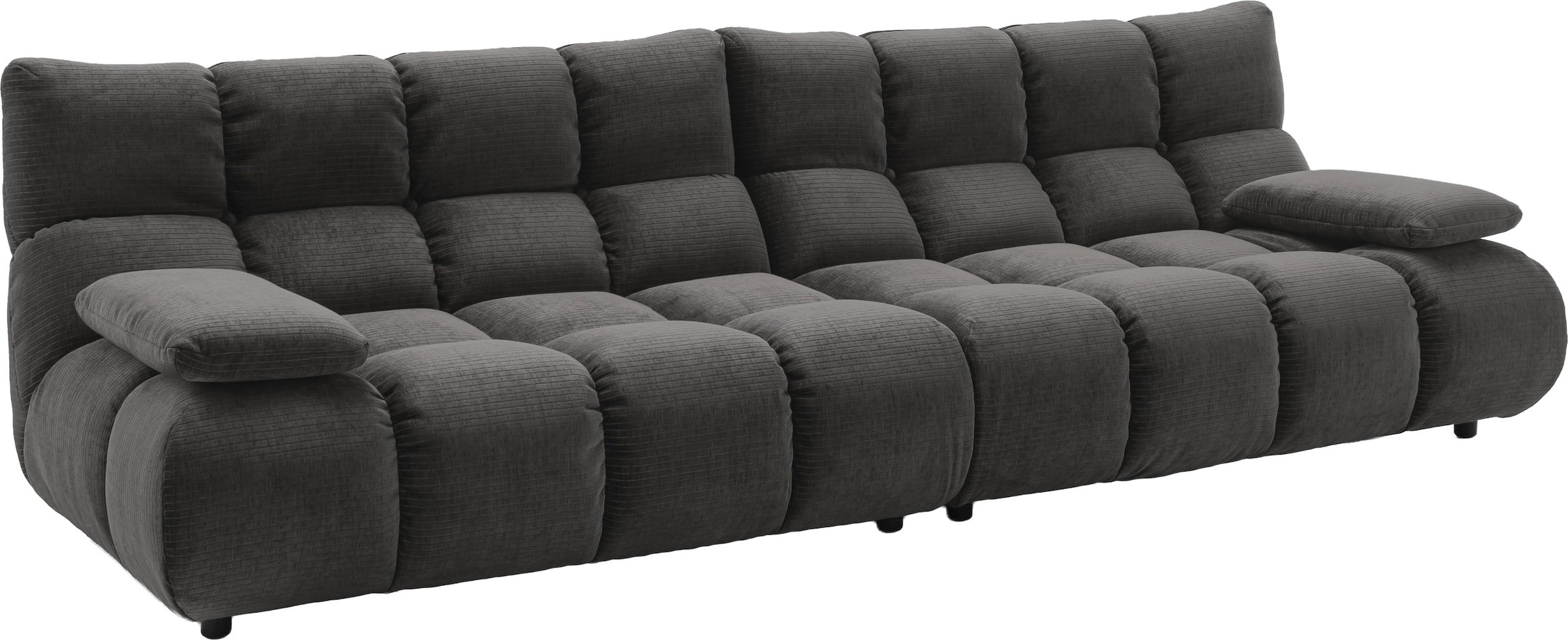 Home affaire 4-Sitzer »Cozy Bubble, mit klappbaren Armlehnen, Breite 290cm« mit eleganter Steppung, Rundumbezug & weicher Polsterung