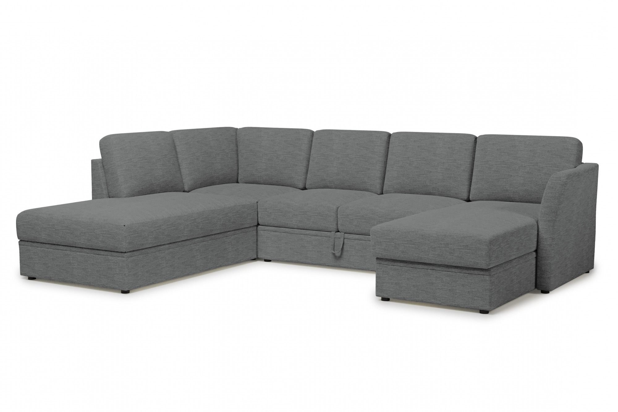 Home affaire Wohnlandschaft »Lavars Schlafsofa«, mit Bettfunktion und Stauraum, in zwei verschiedenen Bezugsqualitäten