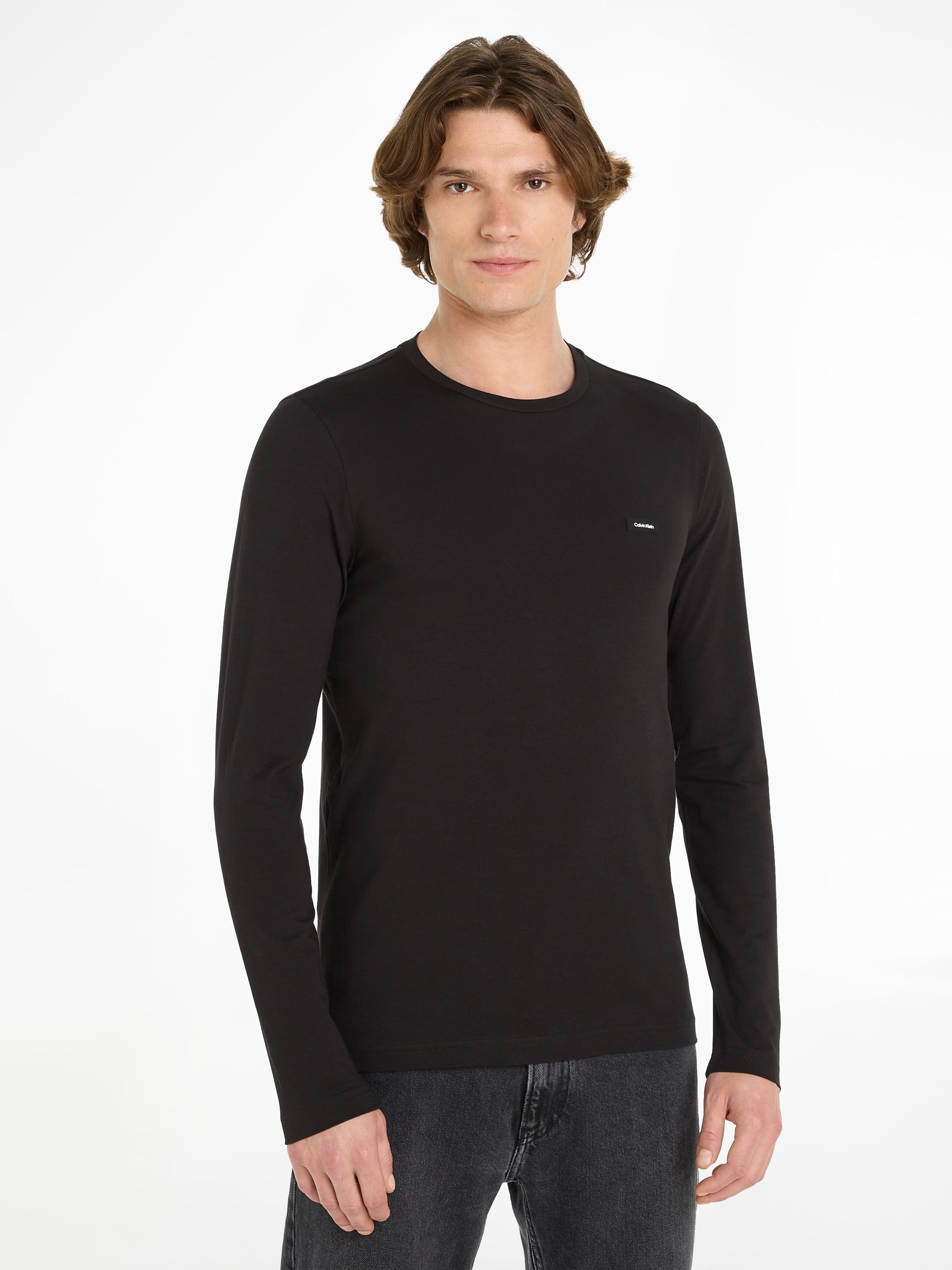 Calvin Klein Langarmshirt »STRETCH SLIM FIT LS T-SHIRT«