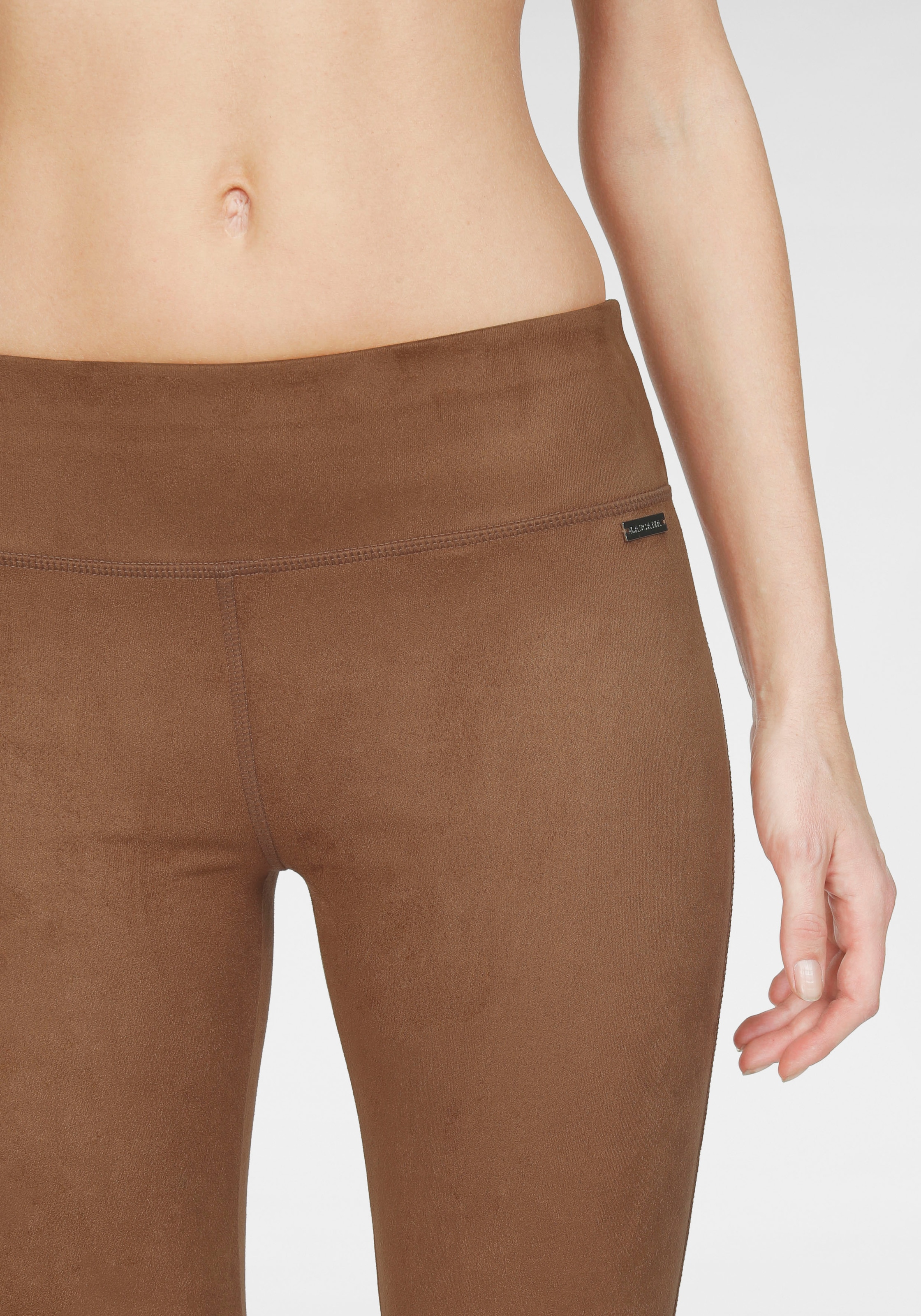 Leggings, LASCANA Velourleder-Optik kaufen bequem in