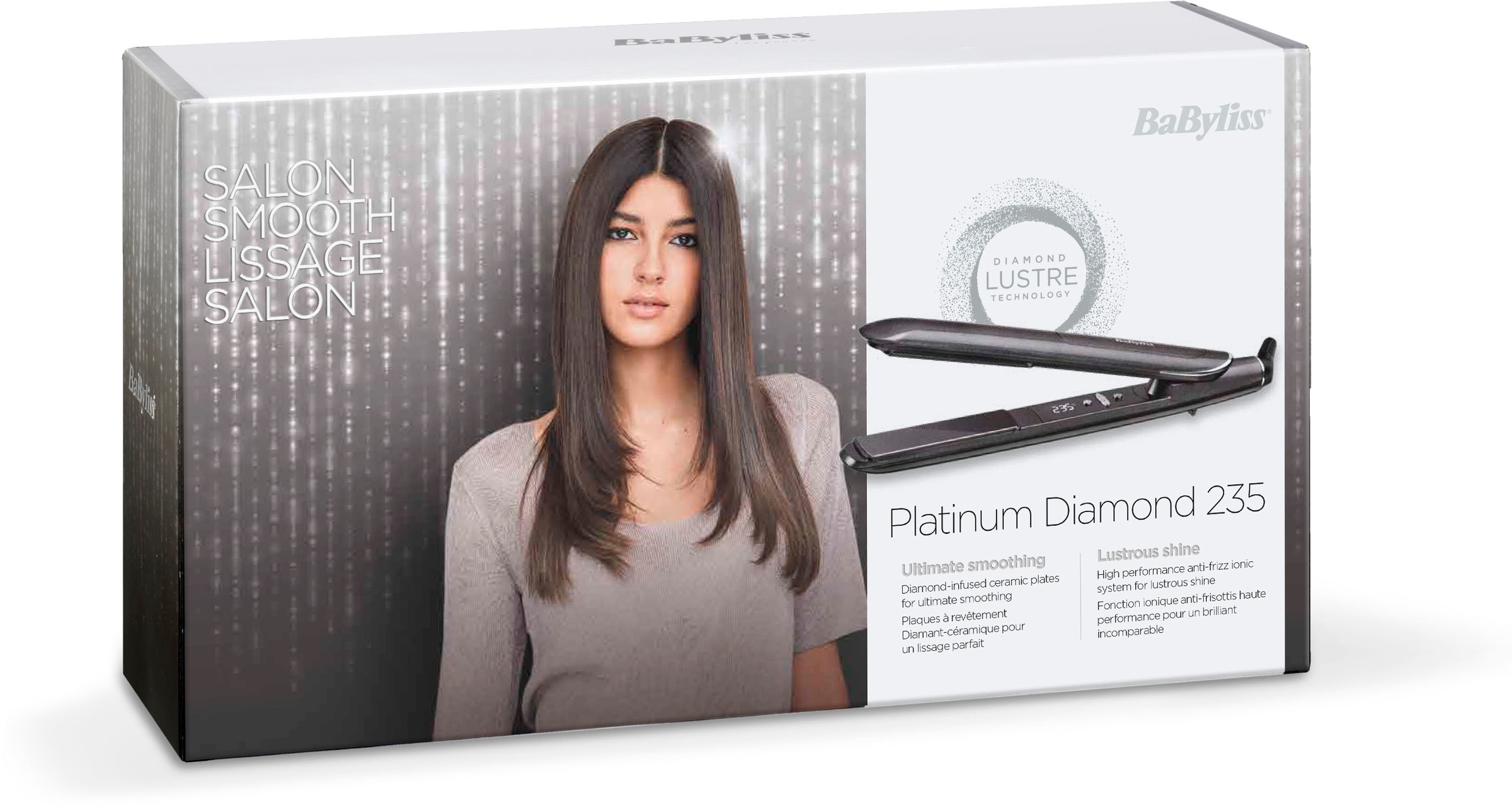 BaByliss Glätteisen »ST259E Platinum Diamond«, Diamond-Ceramic-Beschichtung, mit Memory-Funktion