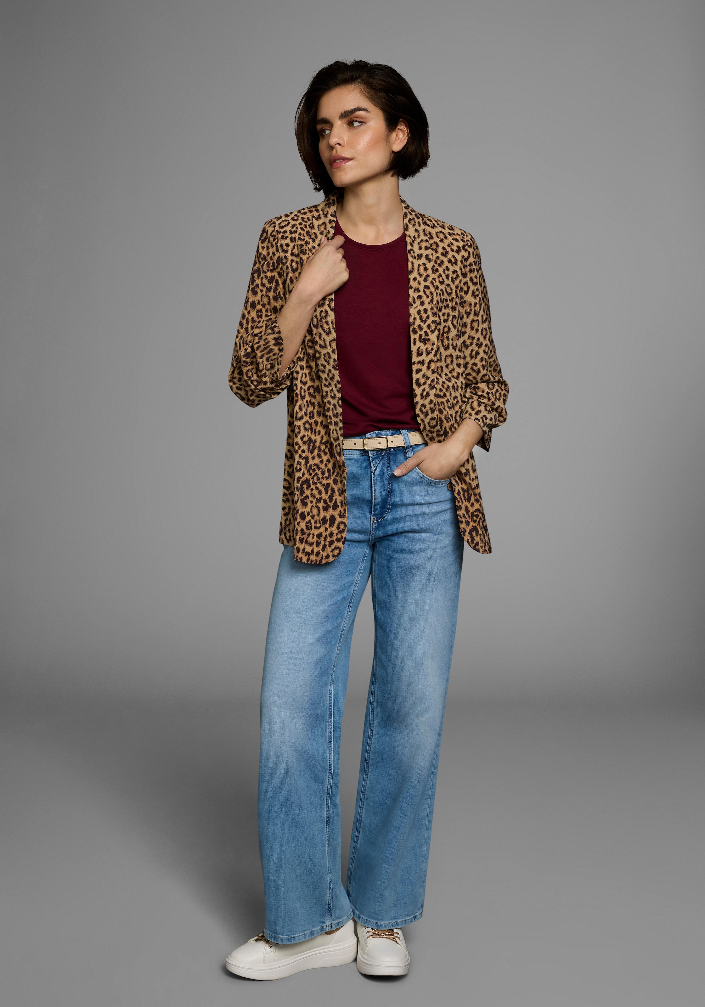 Boysen's T-Shirt Kurzarm,  unifarben,  Rundhals,  für Freizeit und Alltag