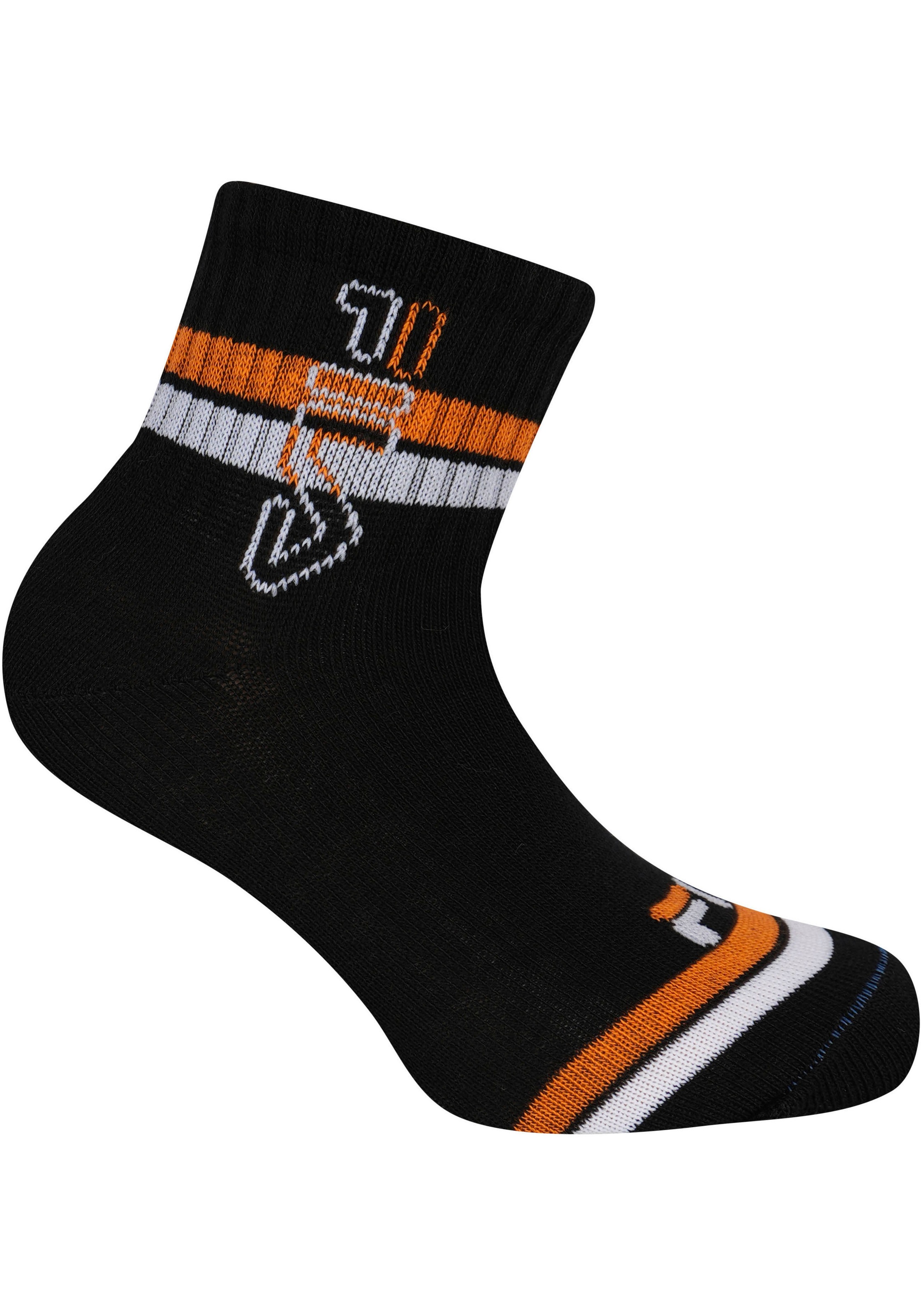 Fila Kurzsocken »JUNIOR BOY QUARTER SOCKS«, (6 Paar), sportliches Design mit dynamischen Streifen
