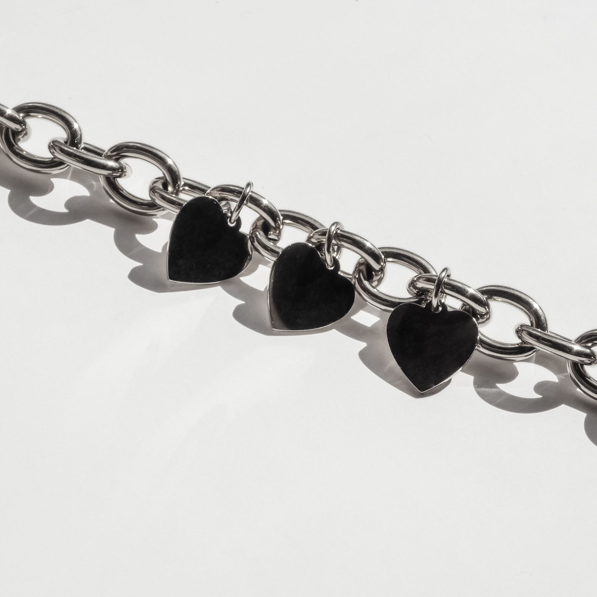 Echtzeit Kette mit Anhänger »Schmuck Geschenk Edelstahl Halskette Endless Love Herzen«