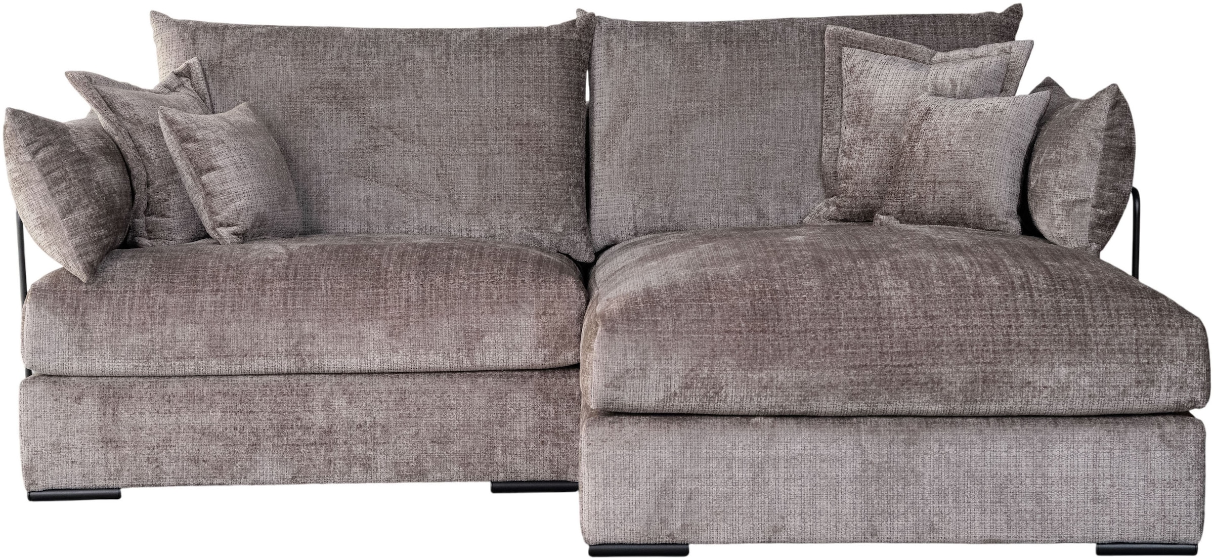 Home affaire Ecksofa »Casa XXL L-Form, Breite 247 cm« Mega-Sofa, Cord oder Chenille-Struktur wählbar, mit Federkern!