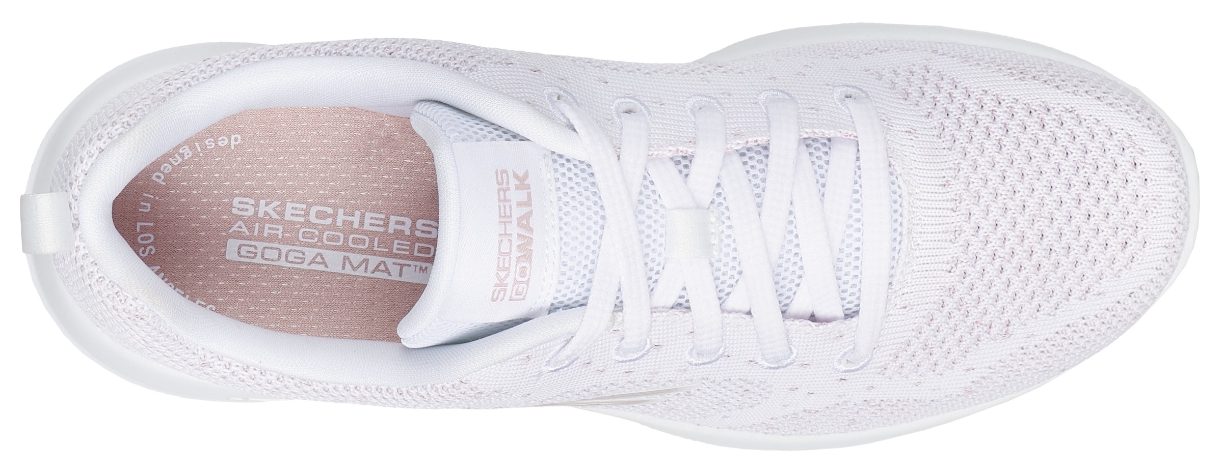 Skechers Sneaker »GO WALK JOY-VIOLET«, Trainingsschuh, Schnürschuh mit Goga Mat Technologie