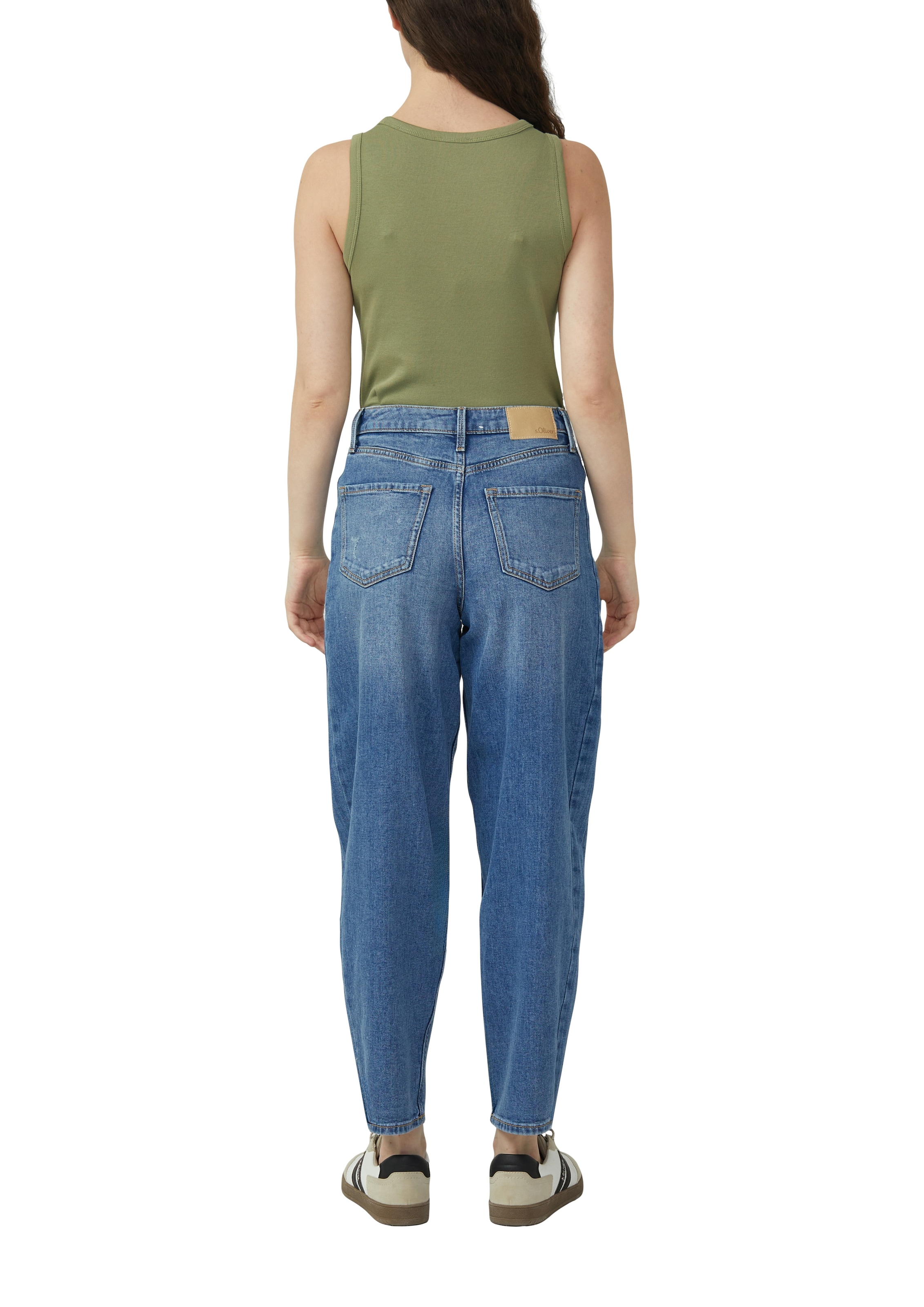 s.Oliver Tanktop in Rippoptik, Regular Fit, Rundhalsausschnitt