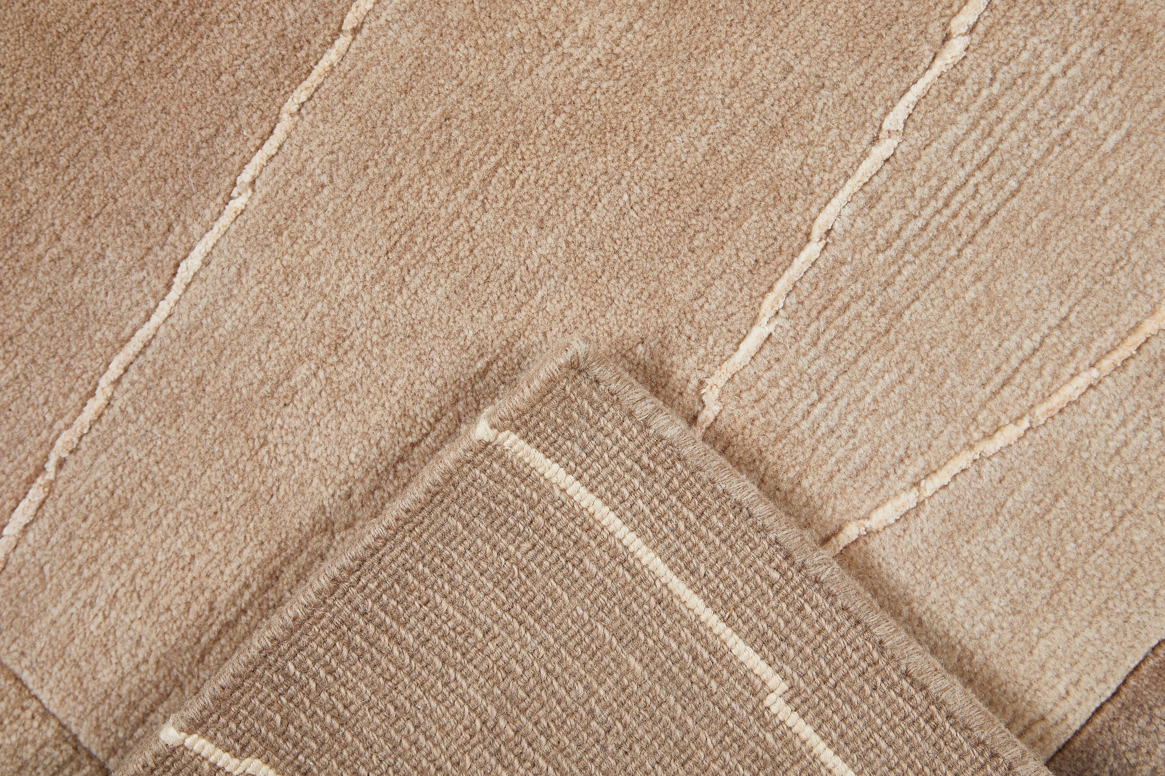 LUXOR living Wollteppich »Lineo«, rechteckig, 14 mm Höhe, Nepalteppich, reine Wolle, handgeknüpft, mit Bordüre