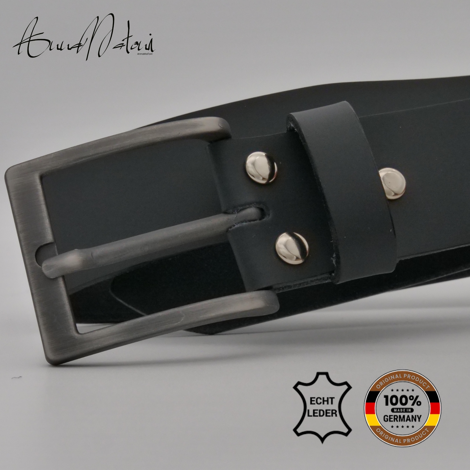 AnnaMatoni Ledergürtel »AnnaMatoni Herren Ledergürtel Zeitloses Design Gürtel 4cm breit«